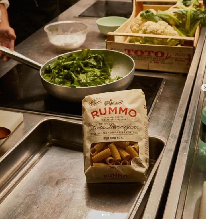 Rummo Rigatoni No. 50 - Italian Organic Tube Pasta, 500g