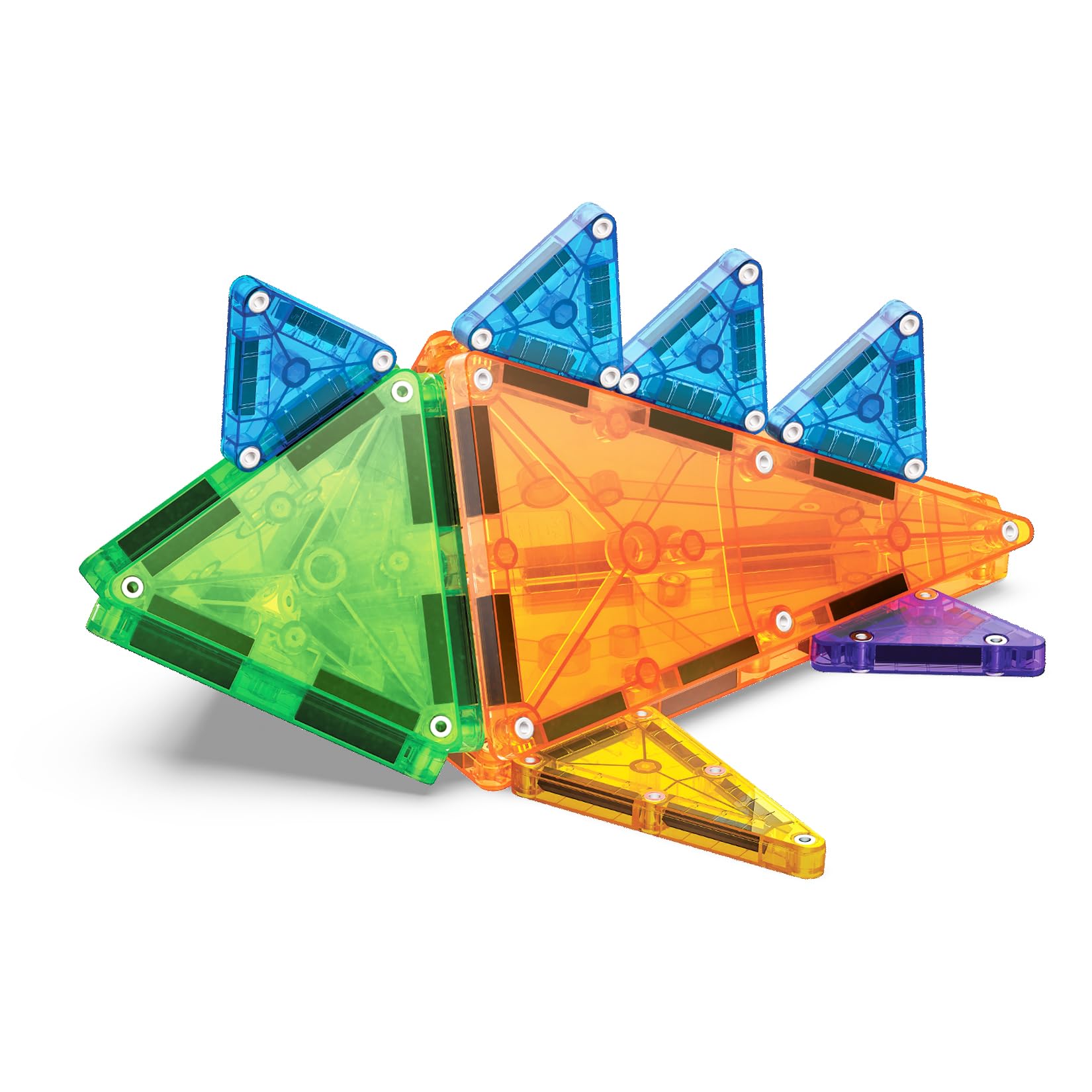 Magna-Tiles MicroMAGS 46-Piece Combi Set - Magnetic Building Toy | Ages 3+ | Multi-coloured 5