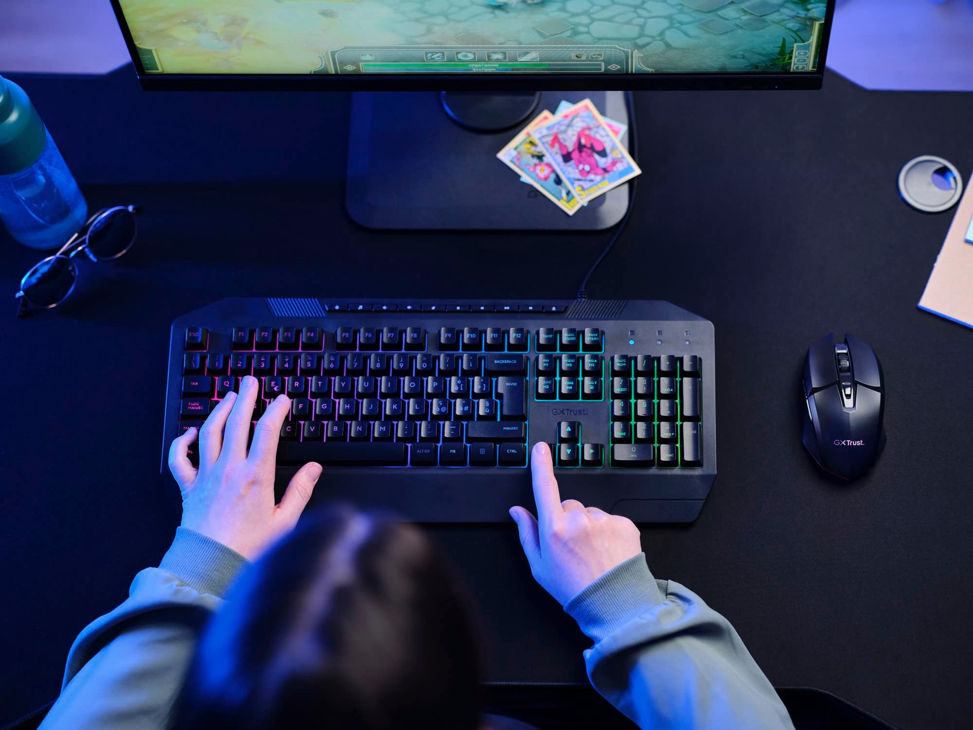 Trust Gaming GXTrust 1108 Vylax Wireless Gaming Mouse, 80h Battery, 800-4800 DPI, RGB LED, 6 Buttons, Rechargeable, Black 6