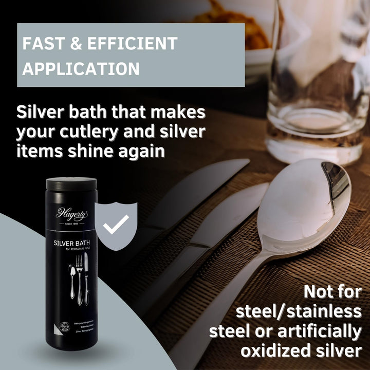 Hagerty Silver Bath - Silver Immersion Cleaner with Tarnish Protection 580 ml