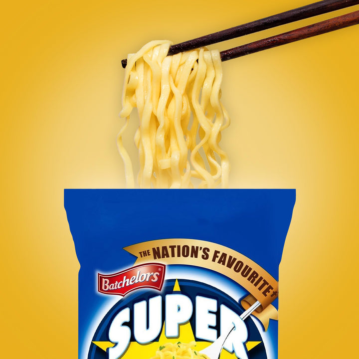 Batchelors Super Noodles Tasty Chicken Flavour - Instant Snack, 8 Pack
