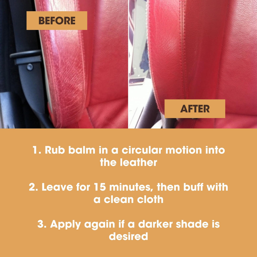 Furniture Clinic Leather Recolouring Balm - Dark Brown for Sofas, Car Seats, Shoes & Bags