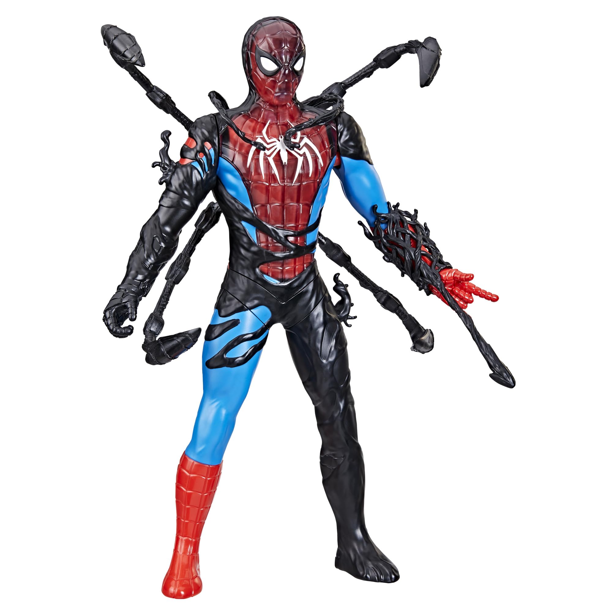 Marvel Spider-Man Liquid Shifter Action Figure - Venomized Transformation, 11-Inch Titan Hero Series Toy for Ages 4+ 1