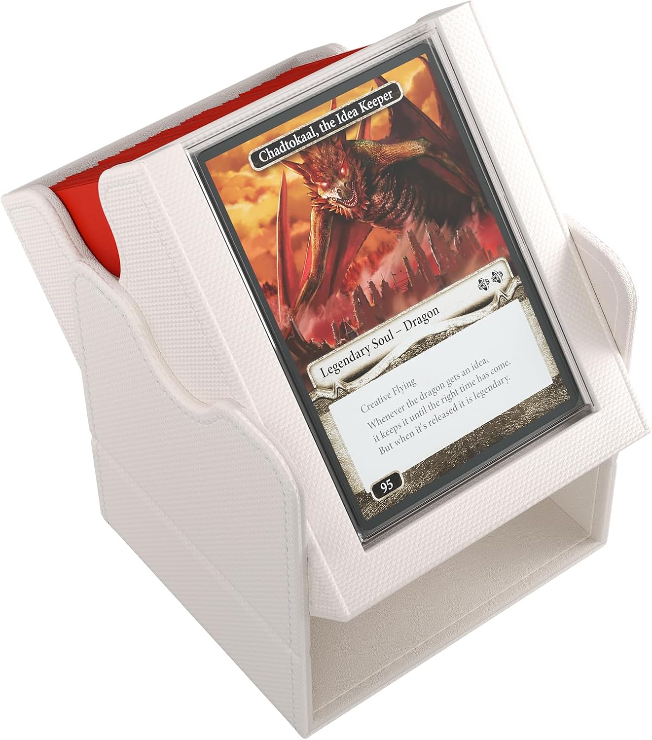 Gamegenic Squire Plus 100+ XL White Commander Deck Box für Magic: The Gathering 5