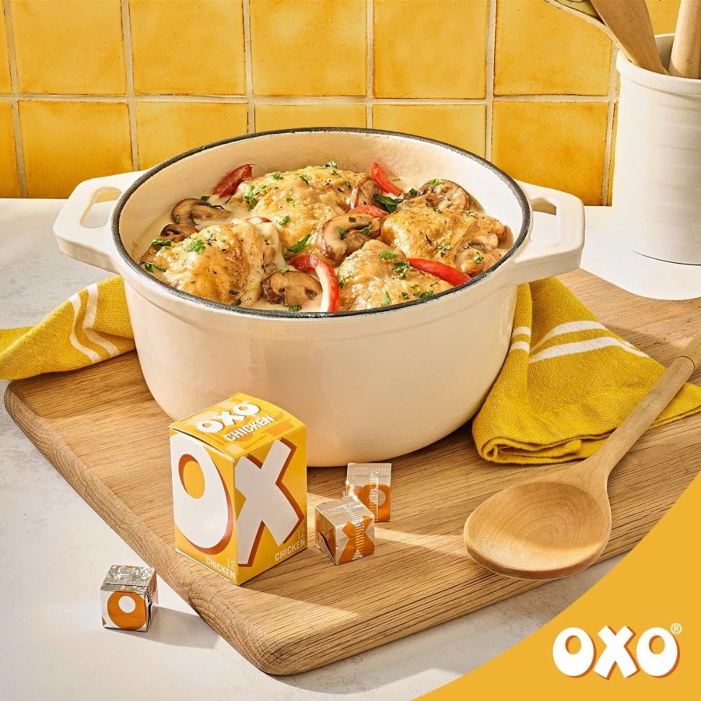 OXO Chicken Stock Cubes - 60 Count Family Size Pack | Savoury & Tasty | No Artificial Preservatives 3