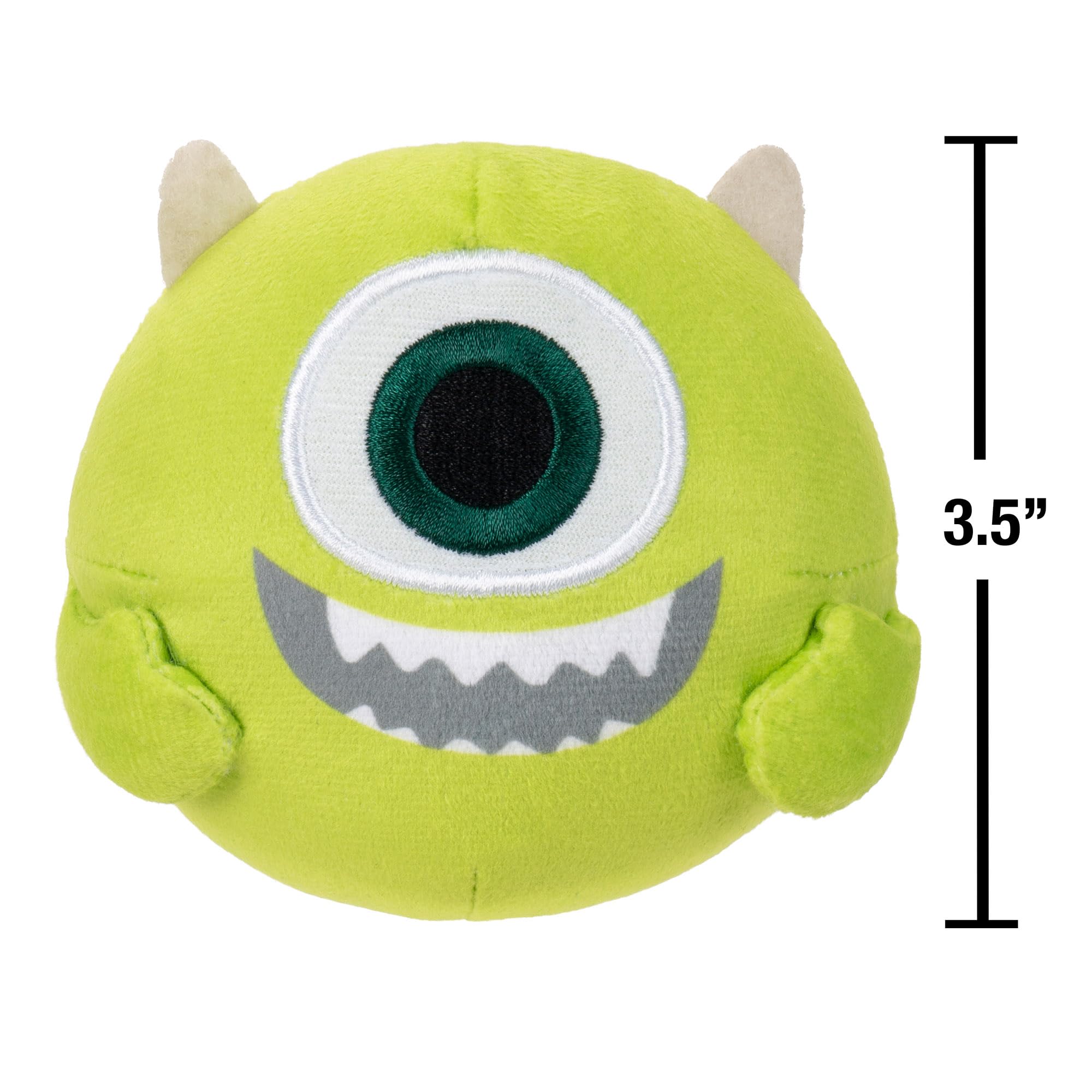 Disney Pixar Mike and Sulley Squeaky Plush Dog Toy 2-Pack - 3.5 Inches | Polyester 6