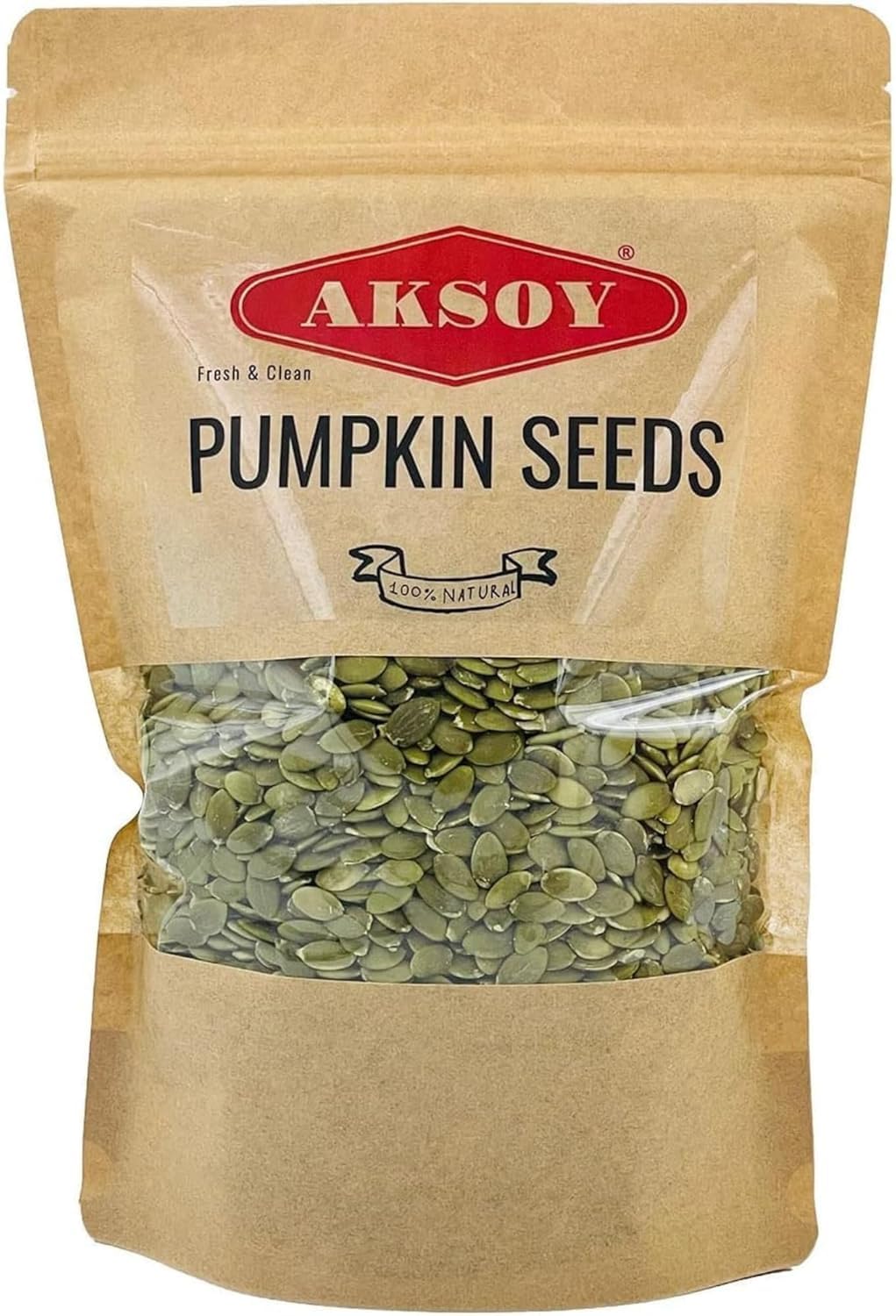 AKSOY Raw AA Grade Pumpkin Seeds - Premium Quality, GMO-Free, Vegan | 1kg 1