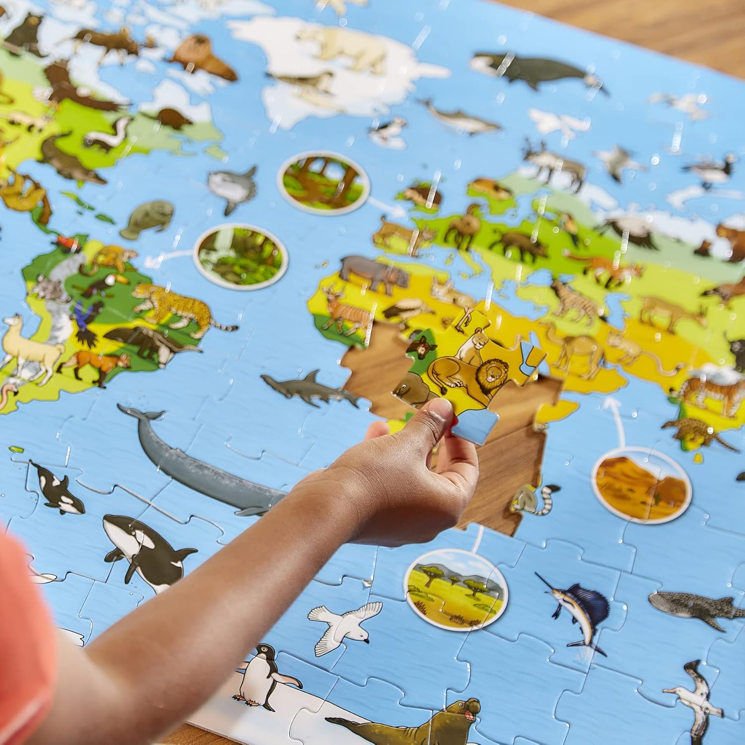 Orchard Toys Animal World Jigsaw Puzzle - 150-Piece Educational Puzzle for Kids 5-10 Years