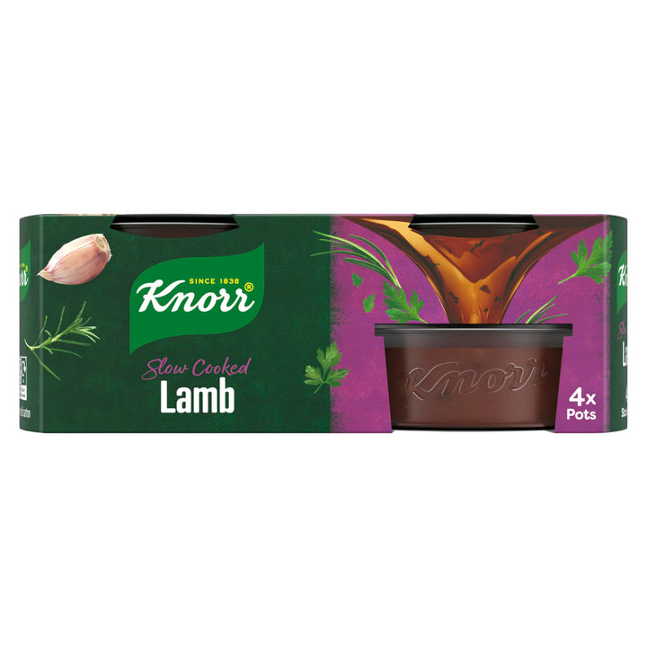 Knorr Lamb Stock Pots Gluten-Free Rich Lamb Flavour 4 x 28g