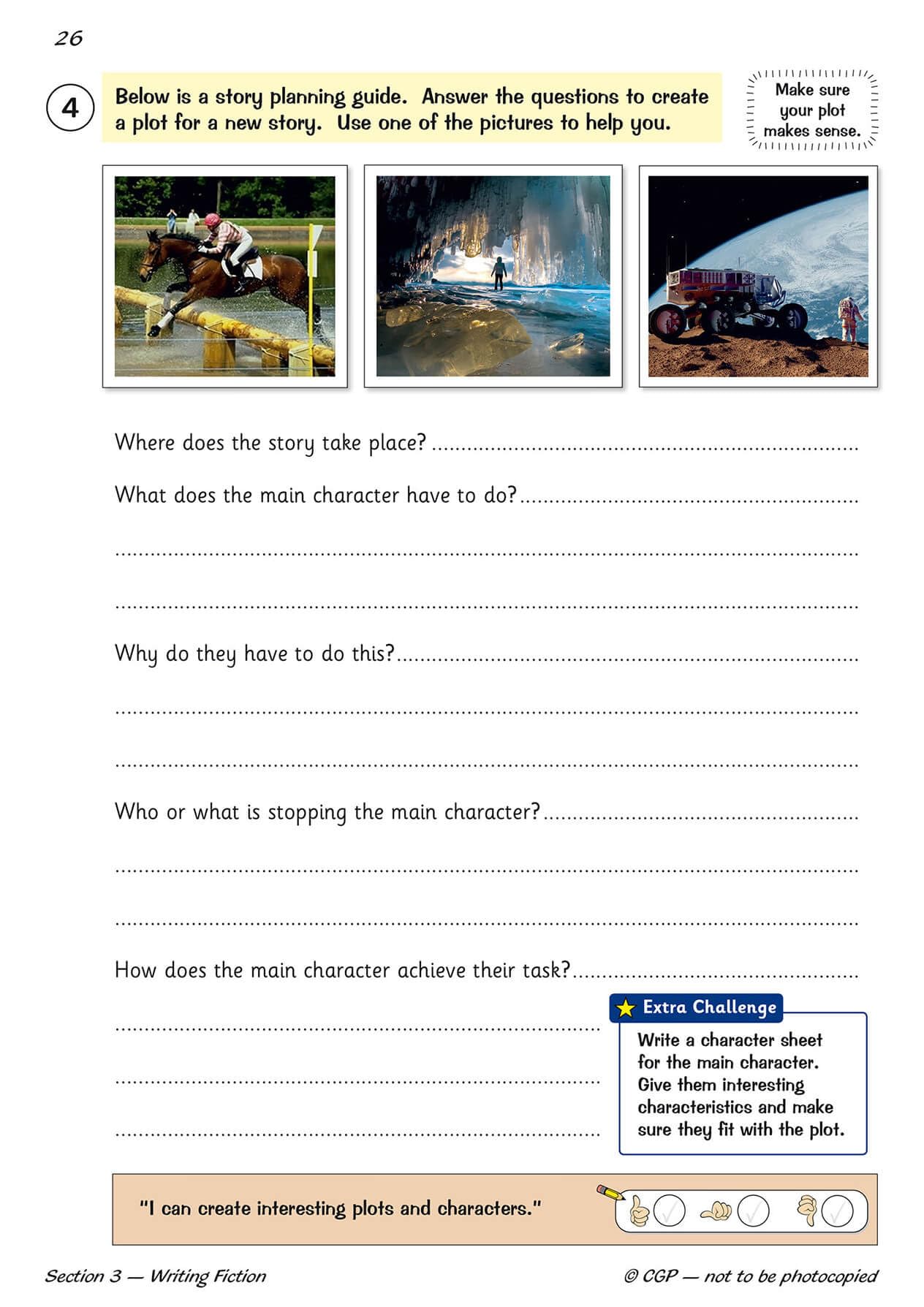 CGP Books KS2 English Writing Targeted Question Book - Year 3 | Ages 7-8 | 48 Pages 7