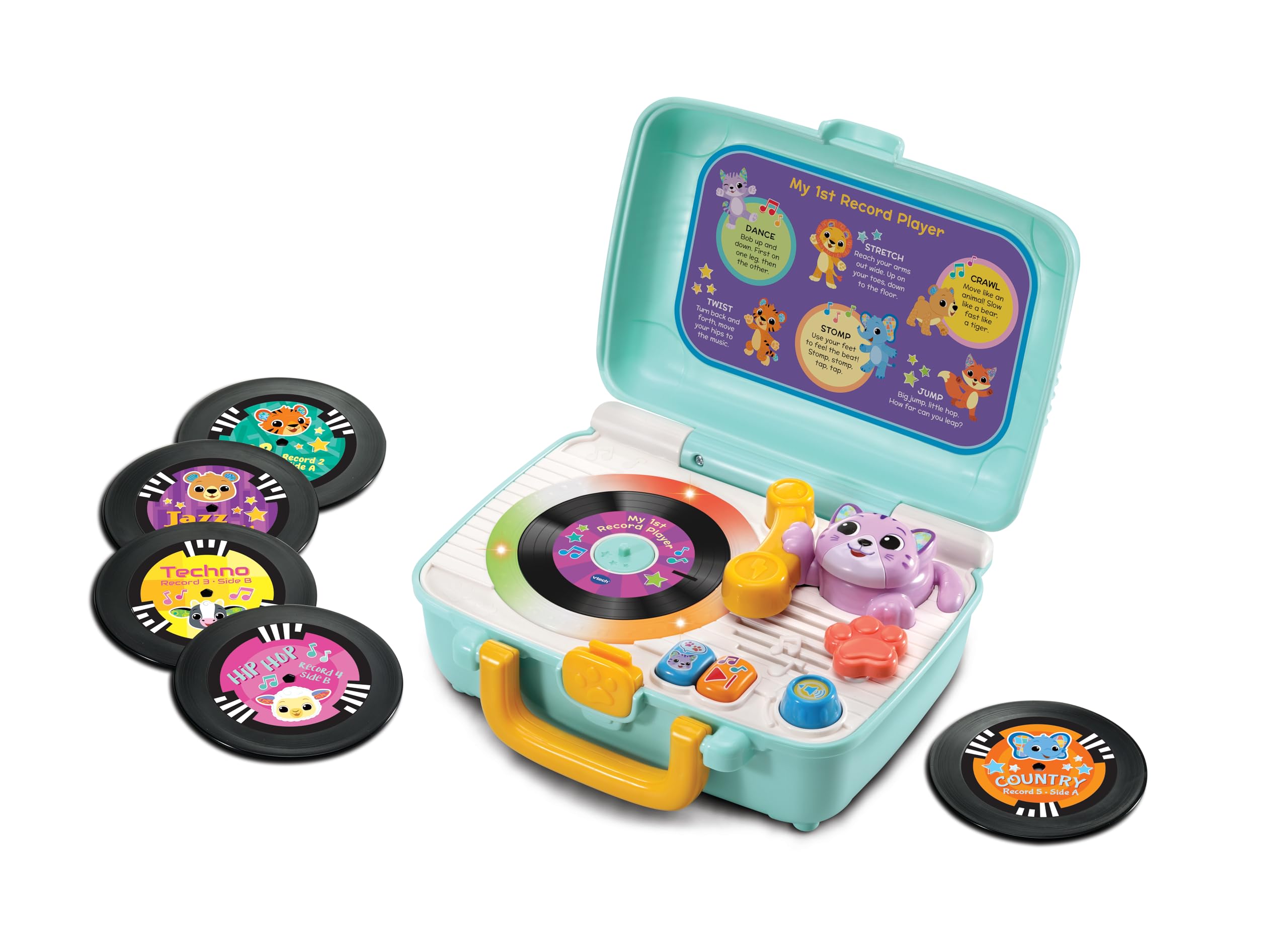 VTech Baby My 1st Record Player - Interactive Turntable for Ages 12-36 Months | 5 Music Styles 1