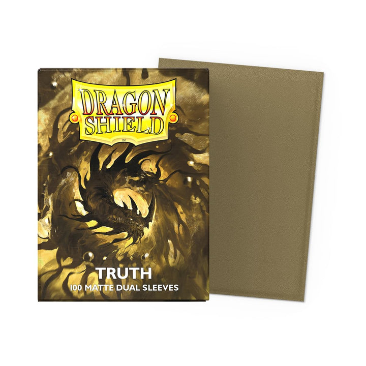 Dragon Shield Dual Matte Sleeves - Truth (100 Count) Gold
