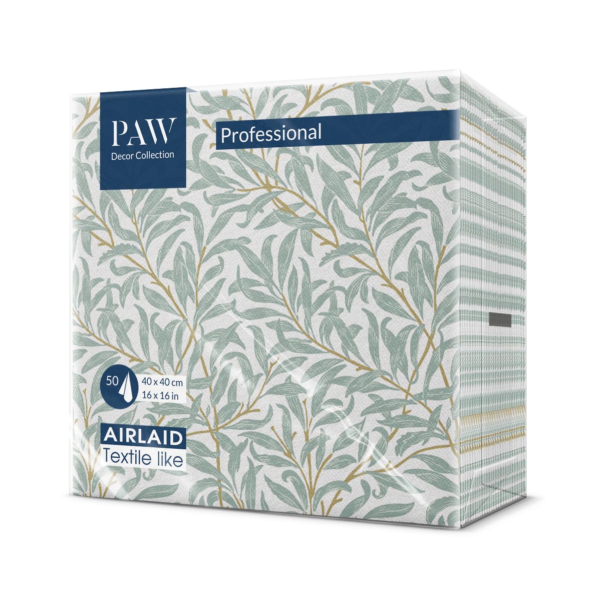 PAW Cloth-Like Airlaid Napkins 40 x 40 cm | 50 Pieces | Willow Branch 8