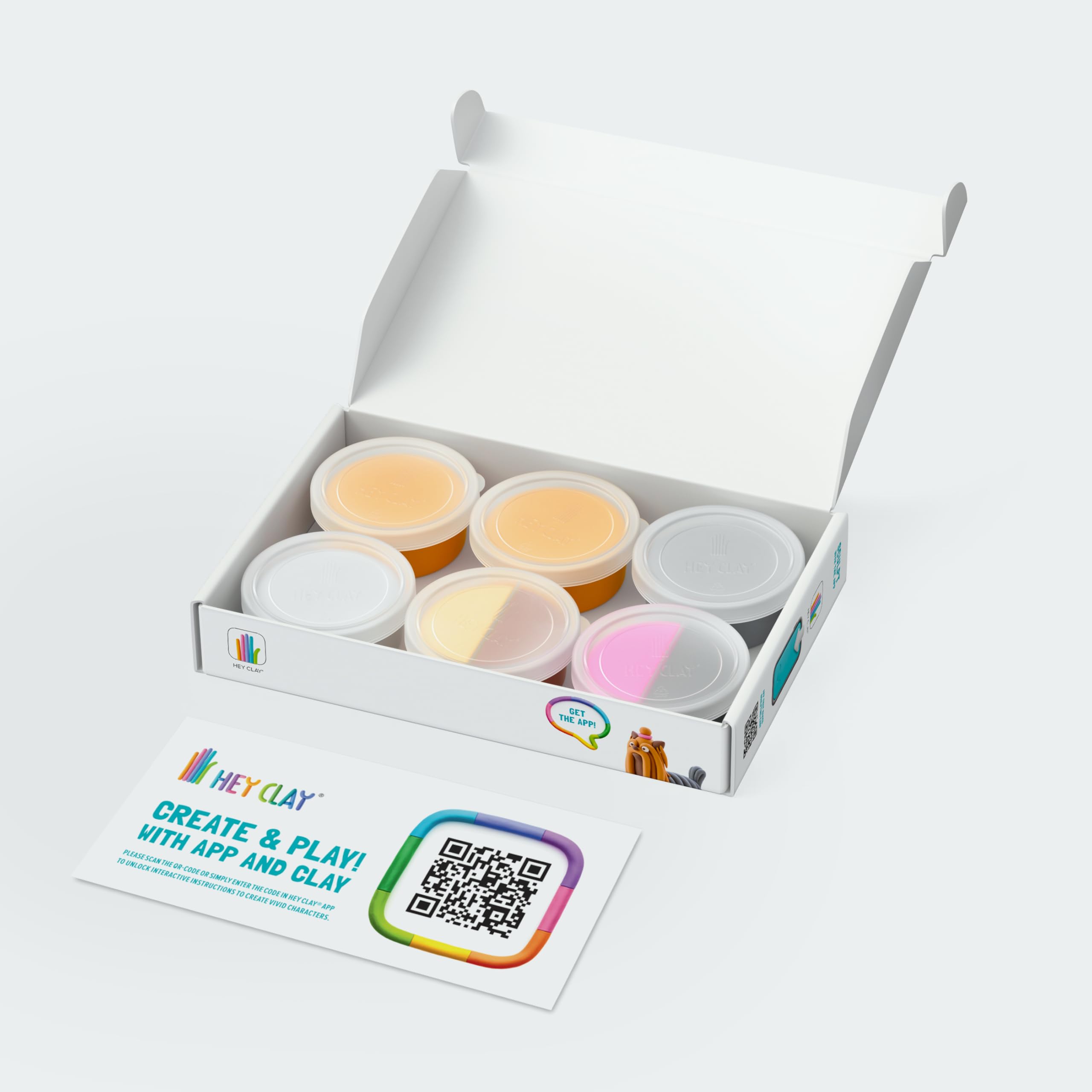 Hey Clay Dog Story - Air-Dry Modeling Clay for Kids with Interactive App - Ages 3+ 11