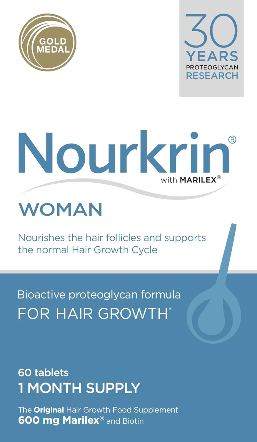 Nourkrin Woman Tabletten (1 Monatsvorrat), Mehrfarbig, 60 Stück 8