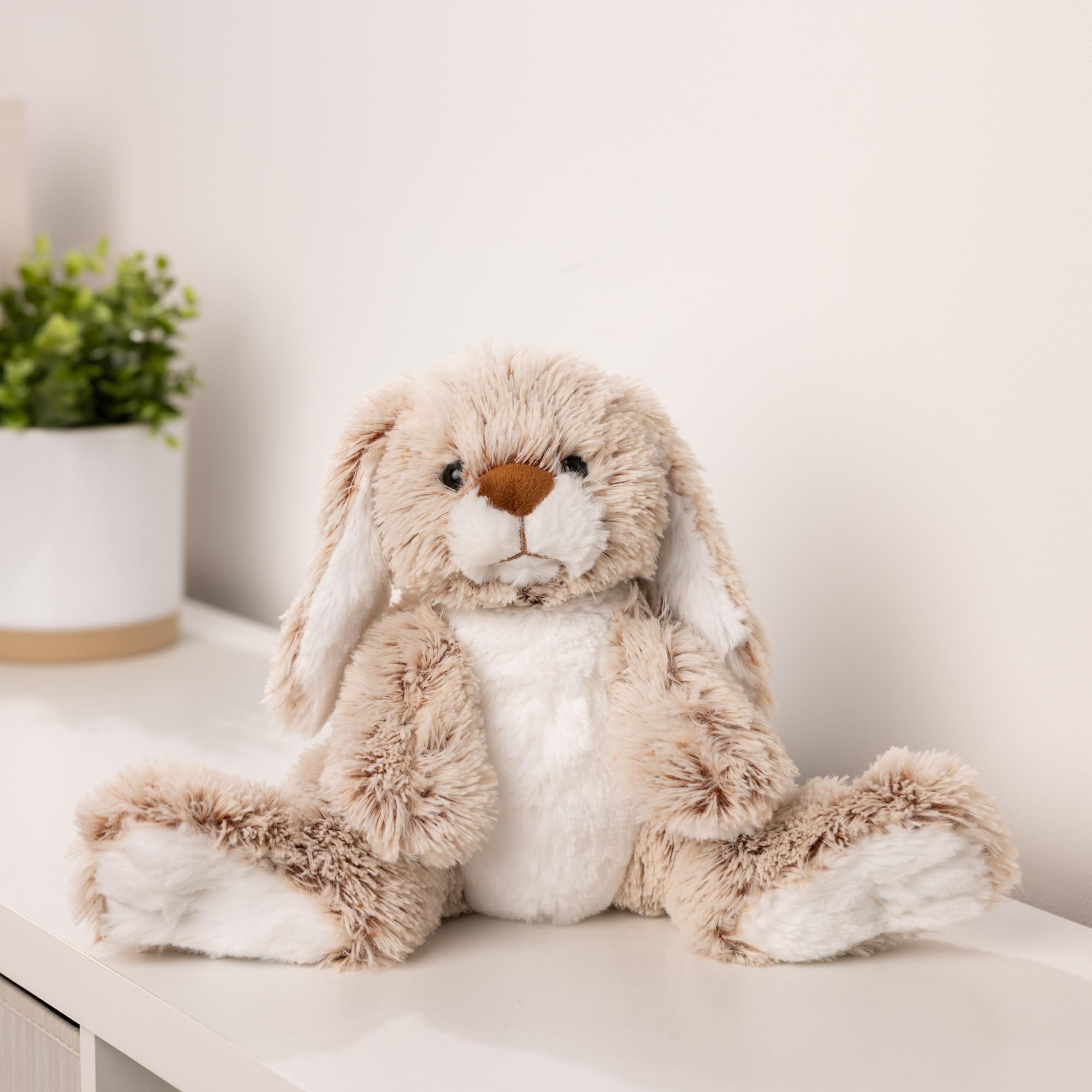 Melissa & Doug Burrow Bunny Rabbit Plush Toy | Extra-Soft Fabric | Ages 0+ | Model 6074550 9