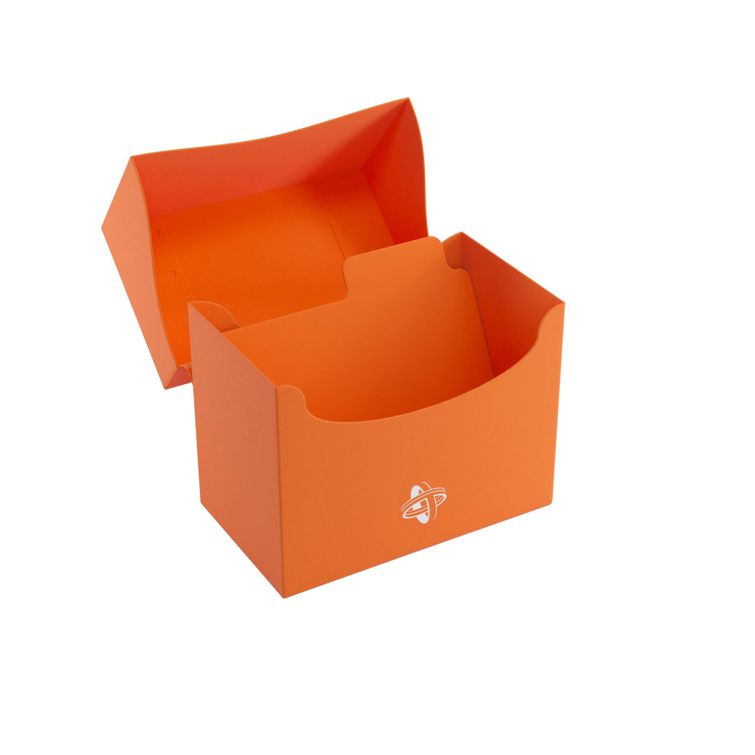 Gamegenic 80-Card Side Holder - Holds 80 Double-Sleeved Cards, Orange