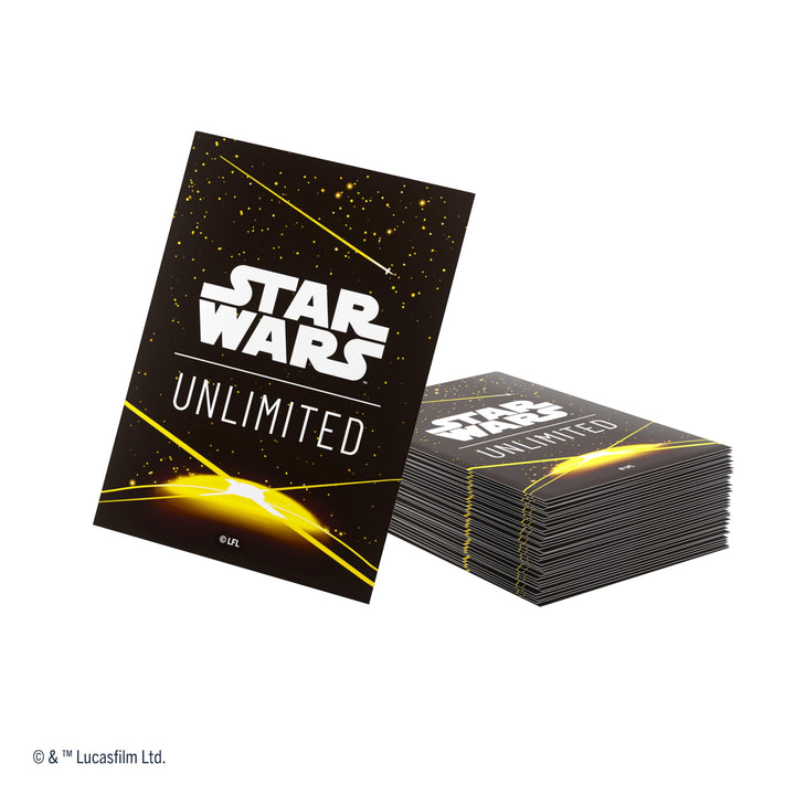 Gamegenic Star Wars: Unlimited Premium Art Sleeves - Yellow Card Back