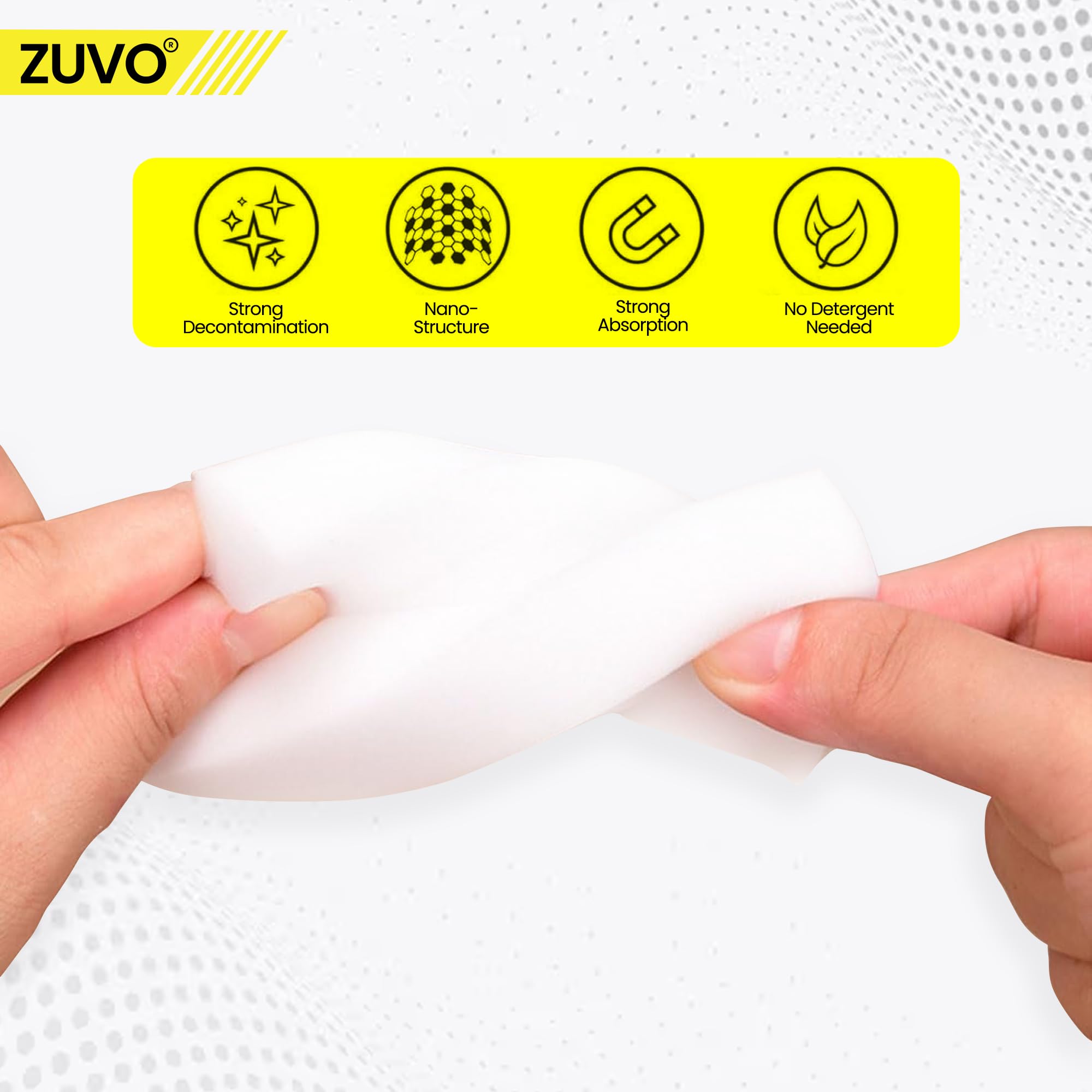 Zuvo - Multi-Functional Magic Eraser Sponge (12-Pack) 5