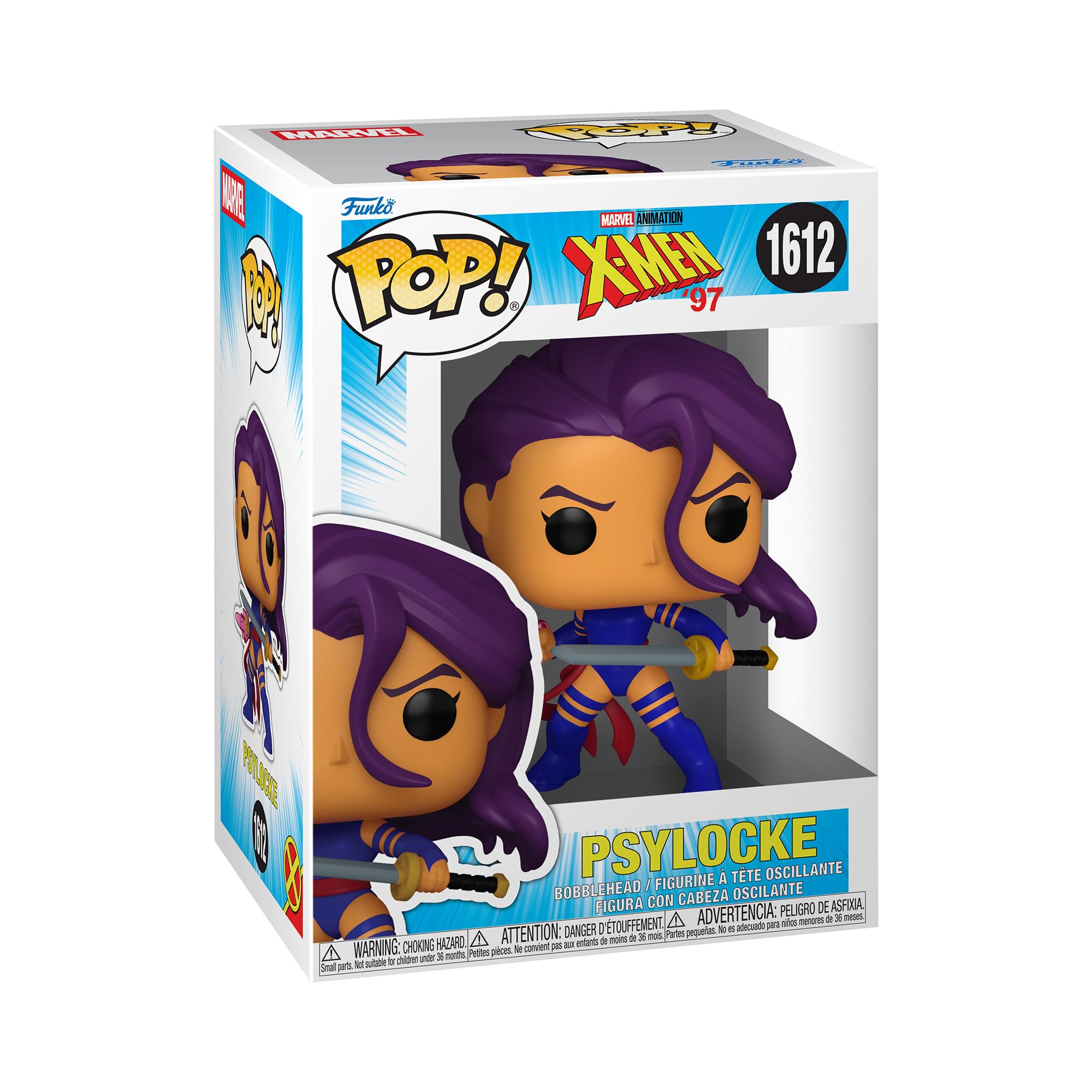 Funko Marvel X-Men '97 Psylocke Chibi Figure - 3.75 Inch Vinyl Collectible 1