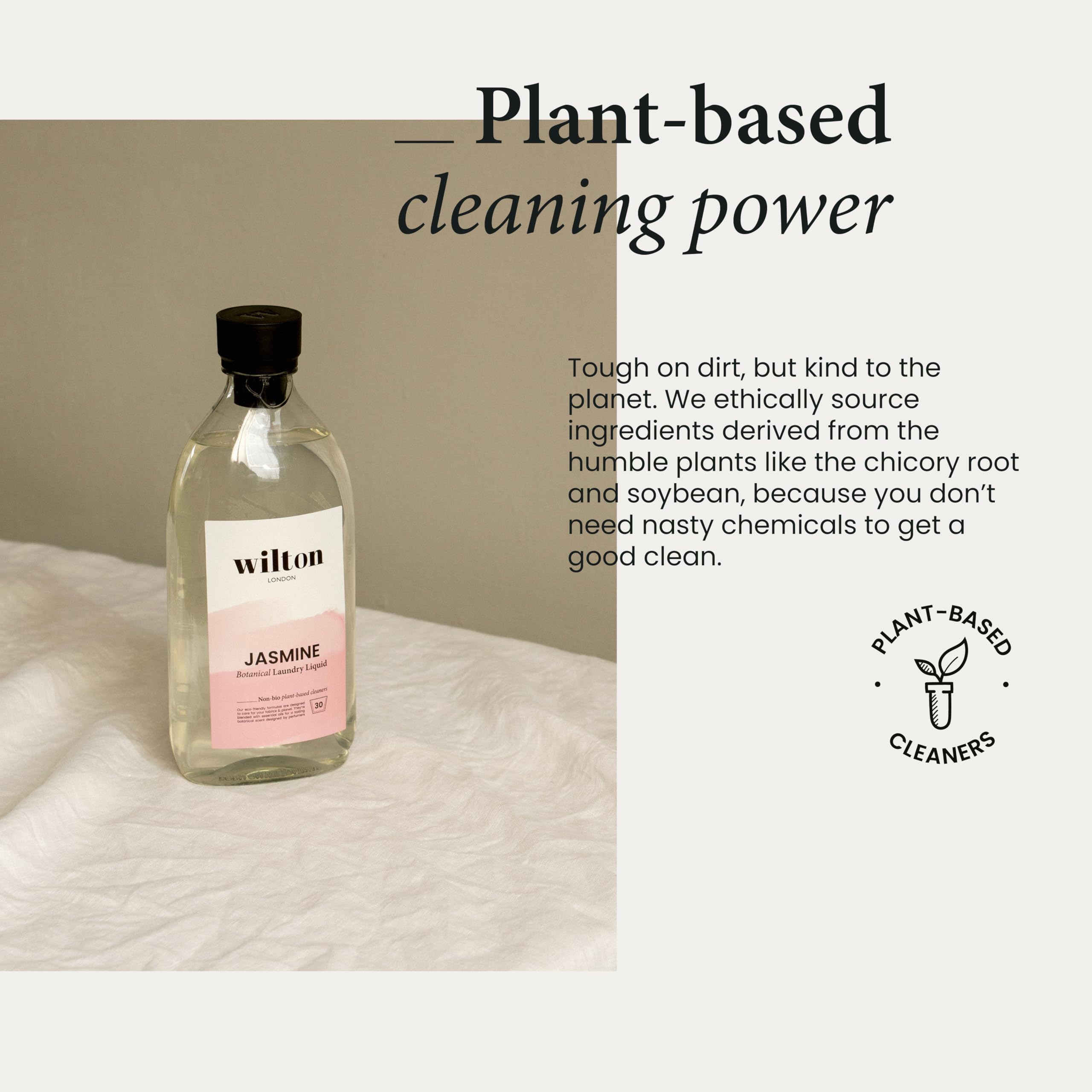 Wilton London Eco-Friendly Jasmine Laundry Liquid (28 Washes, Non-Bio, Plant-Based) 10