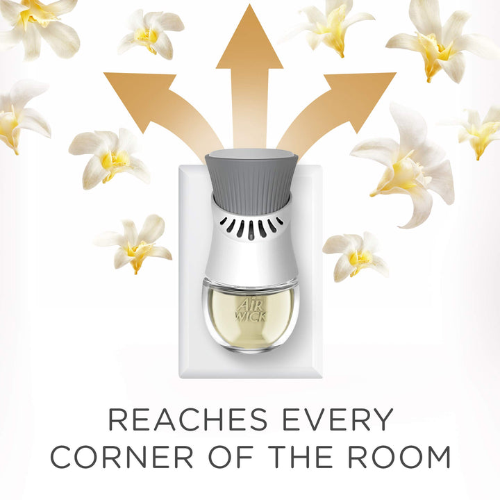 Air Wick - Essential Oils Air Freshener Plug In Refill (19ml) - White Vanilla Bean