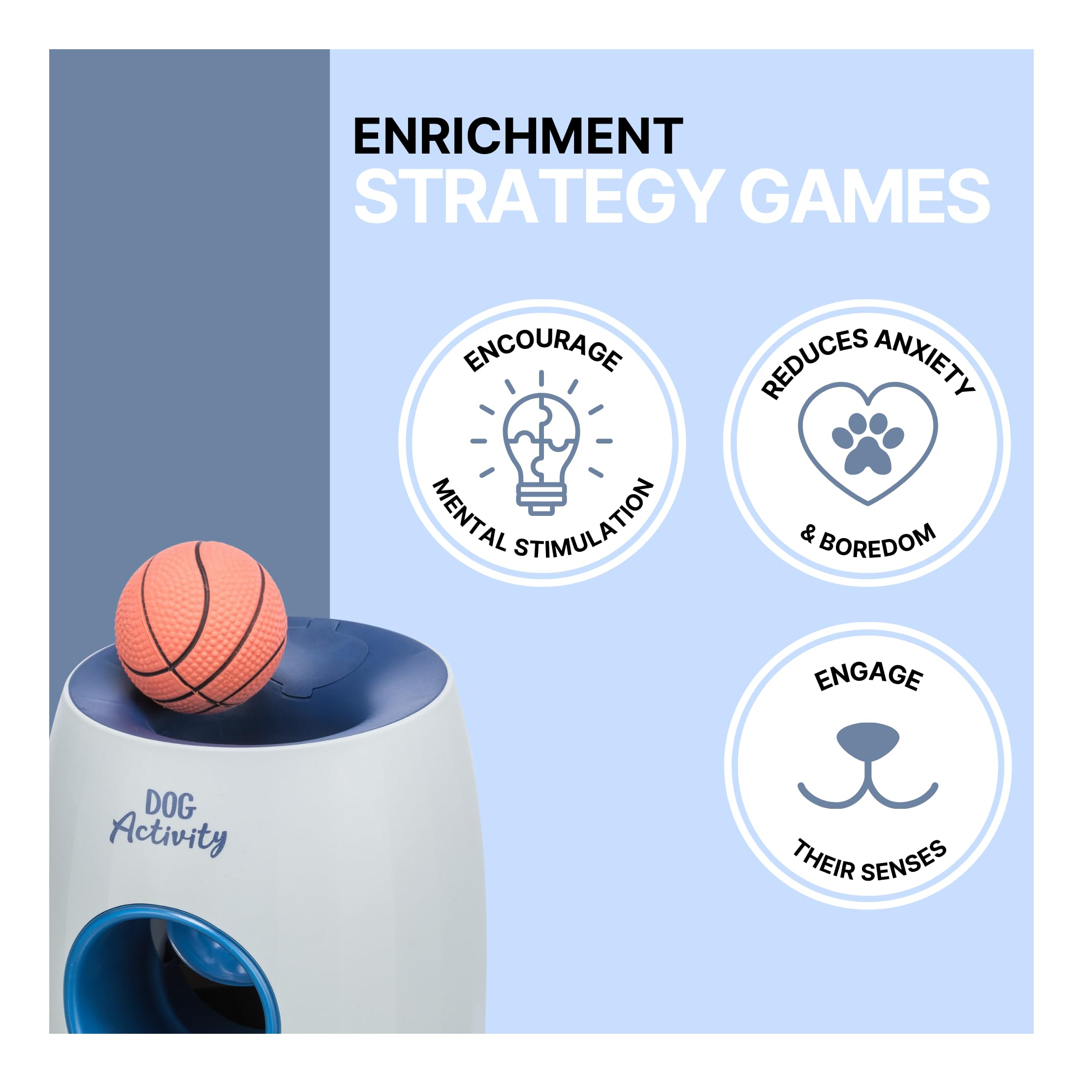 Trixie Dog Activity Ball & Treat Strategy Game - Interactive Puzzle Toy | Level 3 Difficulty | Indoor Activity 5