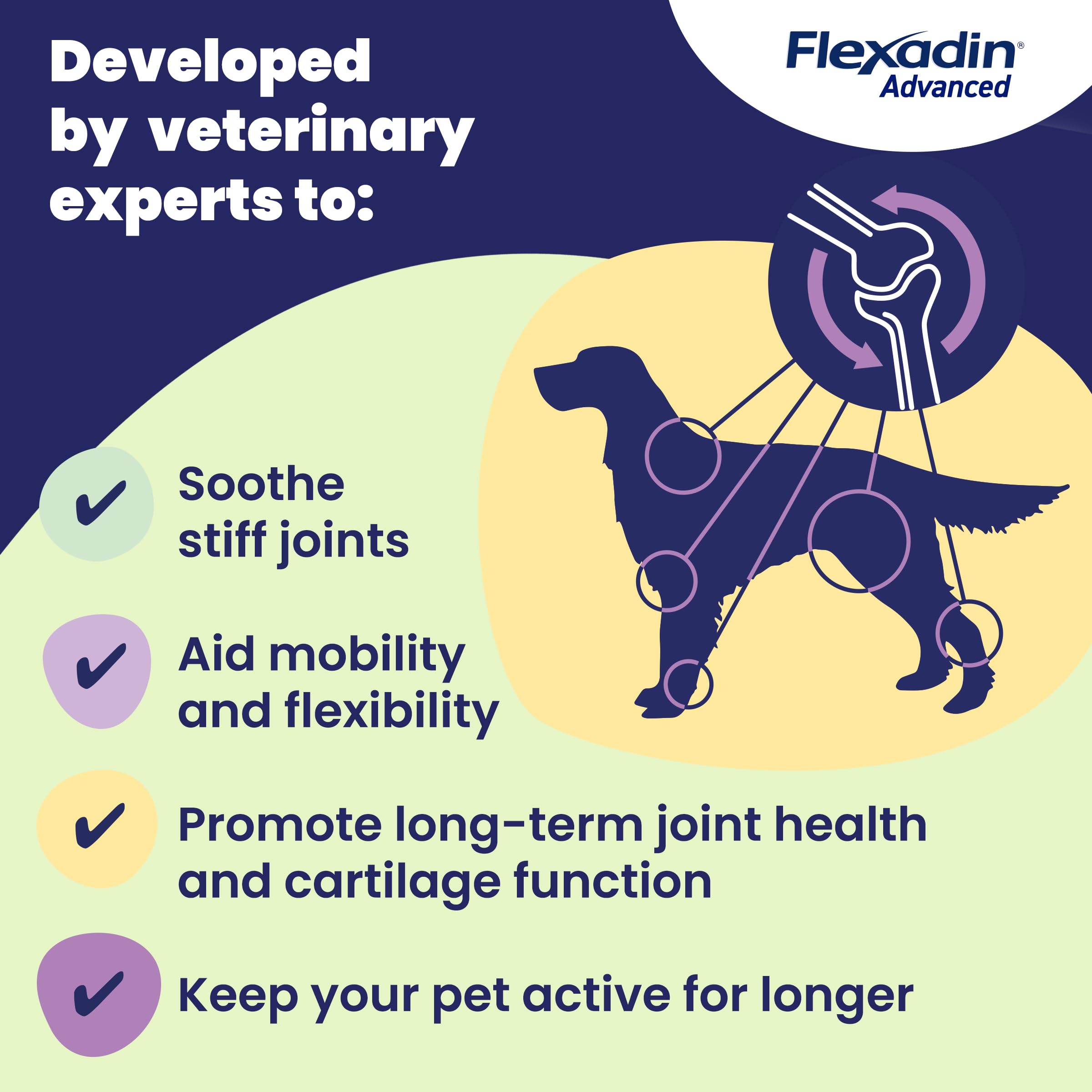 Vetoquinol Flexadin Advanced Joint Care Multivitamins for Dogs - 30 Chews 6