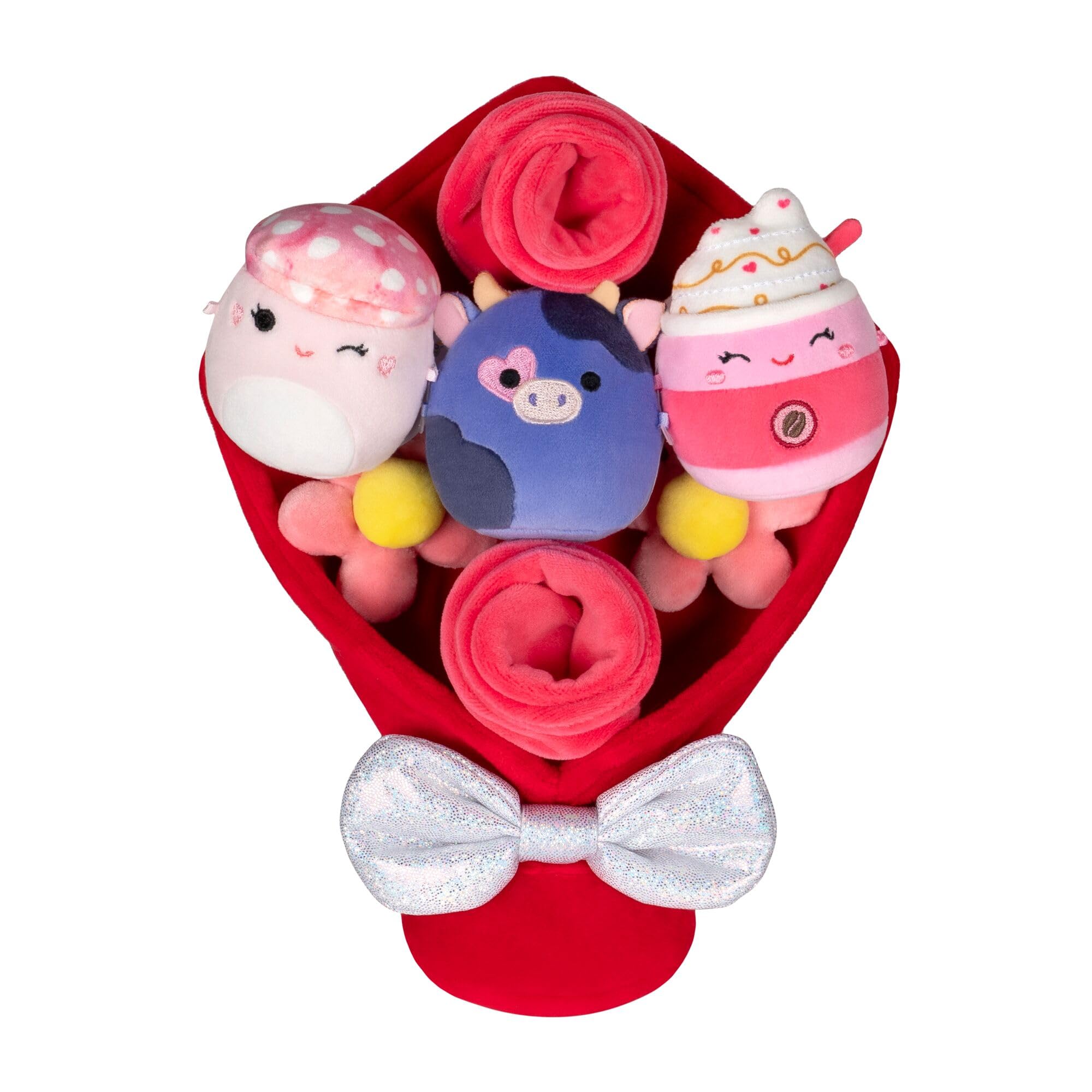 Squishmallows Valentine’s Day Micromallows Bouquet - 3 Pack, 2.5-inch Plush | Polyester 1
