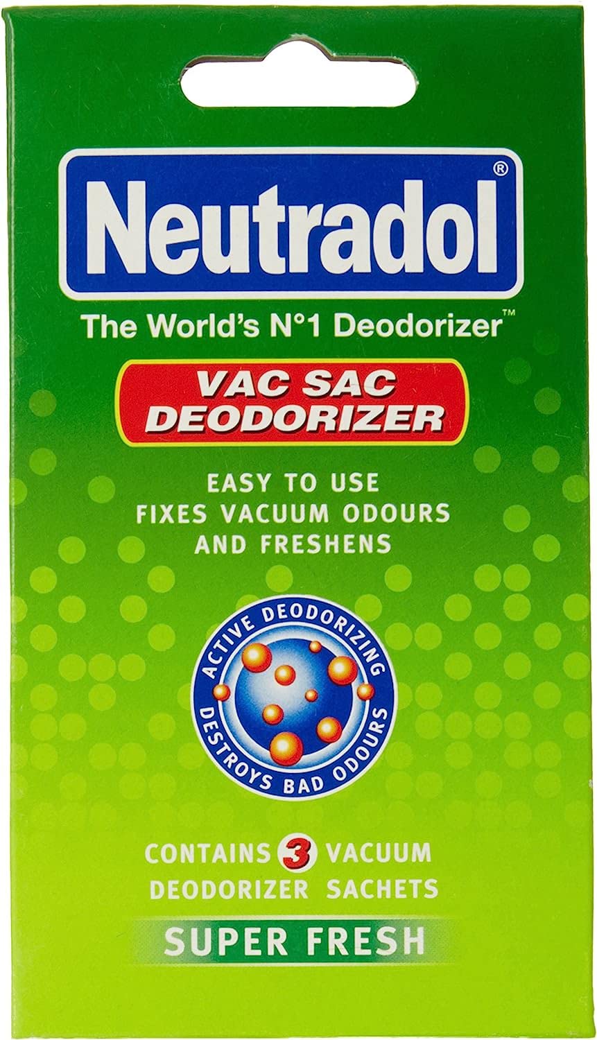 Neutradol Fresh Deodorizer Vac Sacs - Pack of 9 | Destroys Odours | Universal Fit | Lemon Scent 6