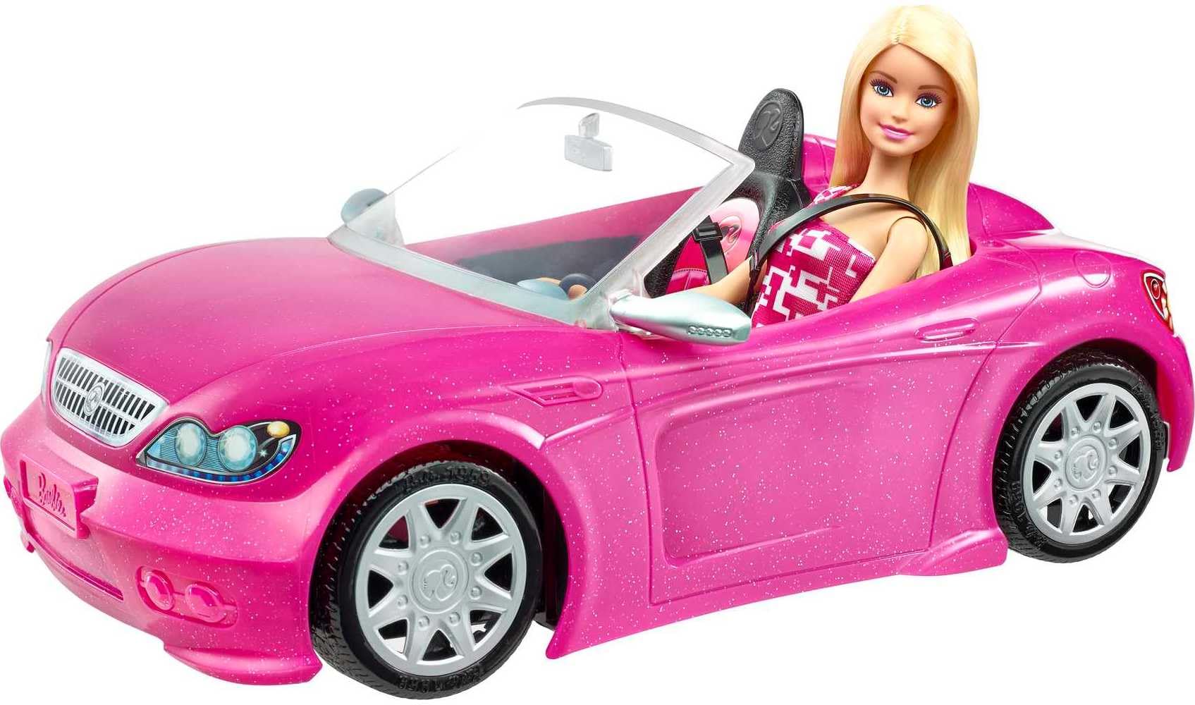 Barbie Convertible and Doll Pack - Pink, 2-Seater, Includes Barbie Doll 1