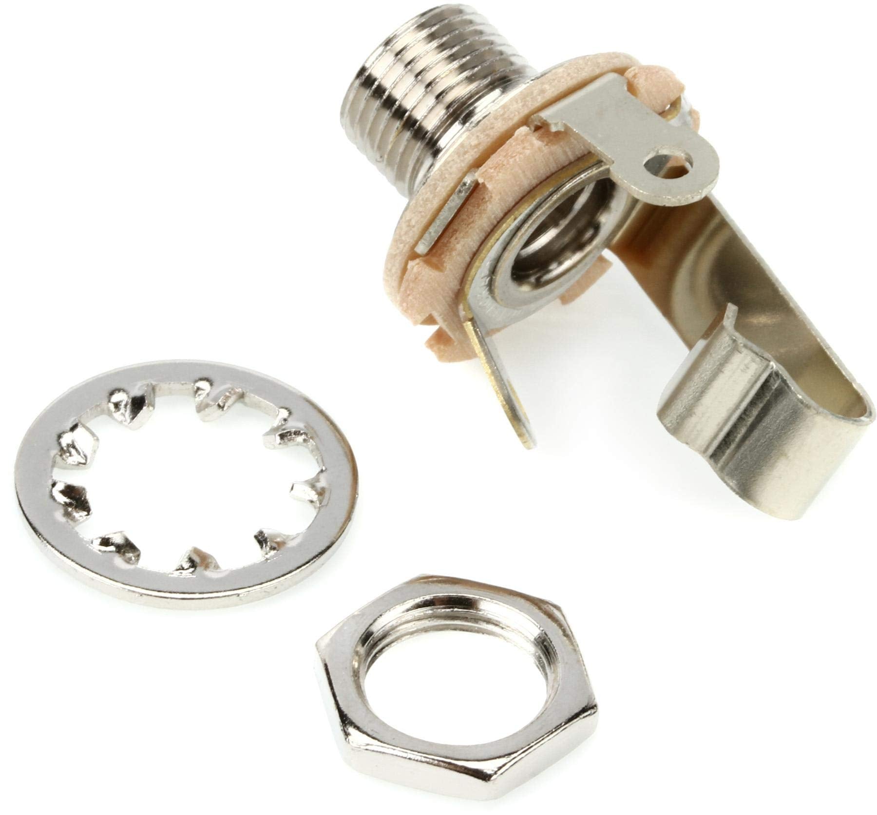 Fender 1/4' 2-Conductor Guitar Output Jack with Mounting Hardware | Model 0021956049 1