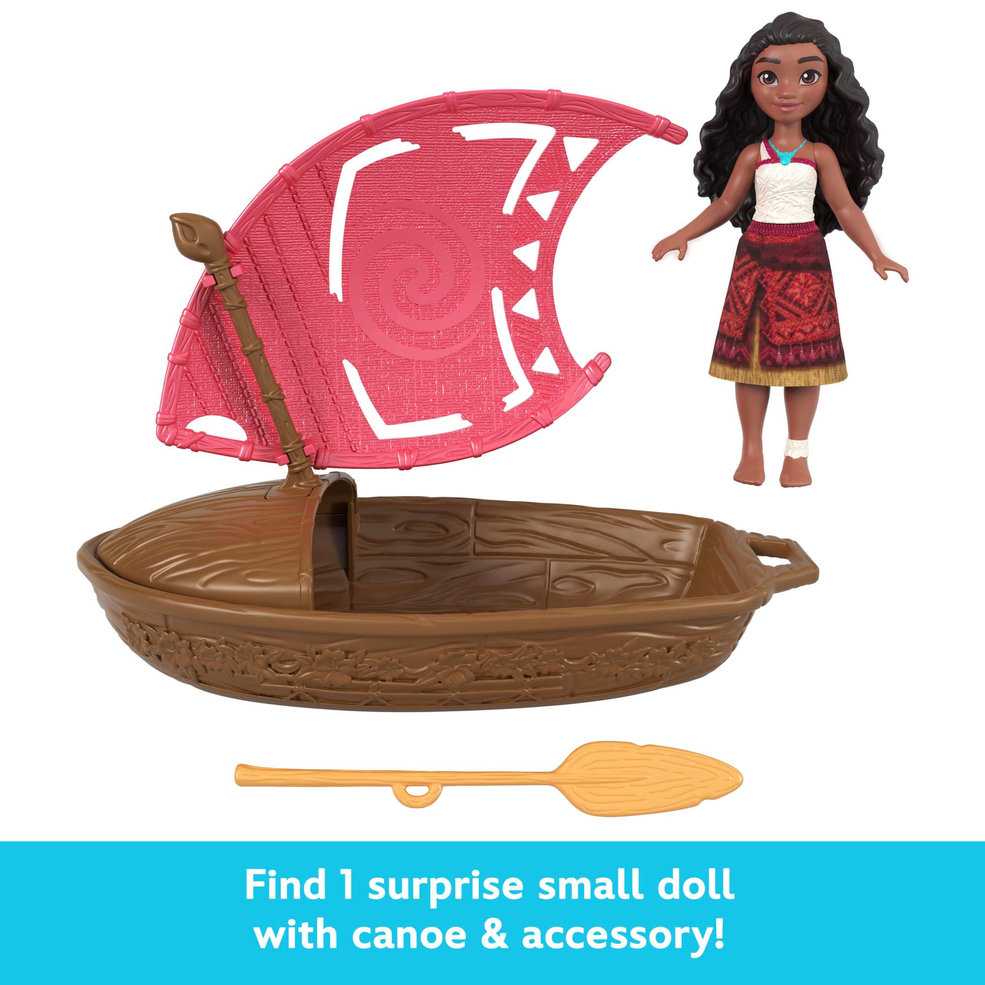 Disney Princess Mattel Moana 2 Wayfinder Wonders Small Doll Set with Floating Canoe | Ages 3+ 3