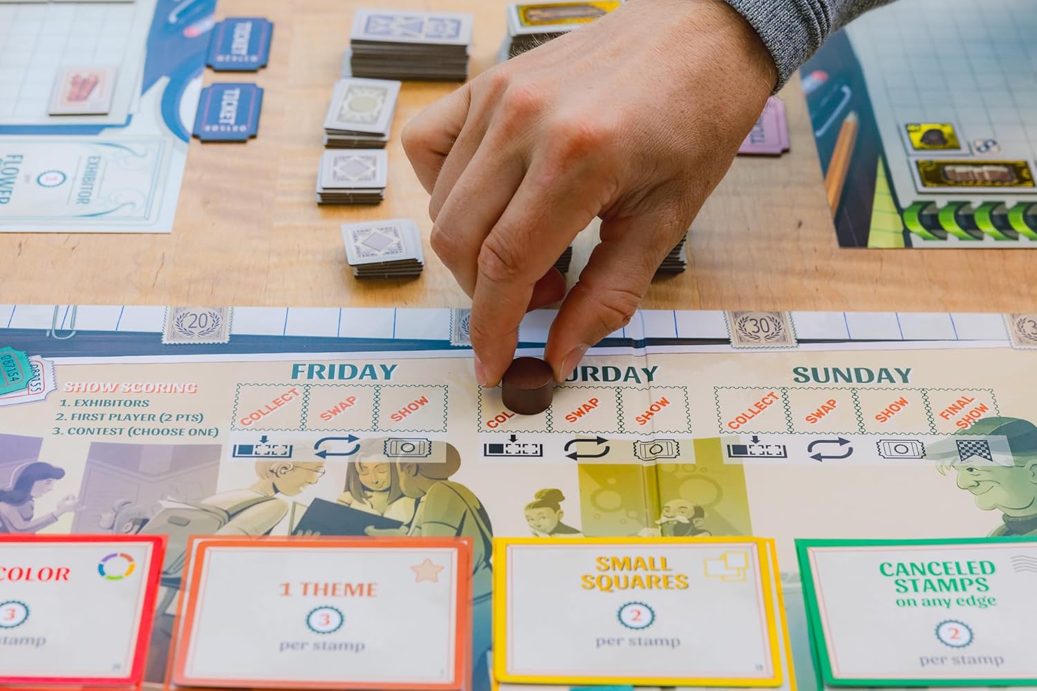 Stonemaier Games Briefmarkentausch-Brettspiel 3