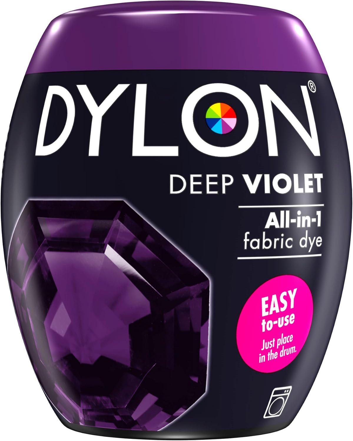 DYLON Textilfarbstoff-Pod für die Waschmaschine – Dunkelviolett, 350 g