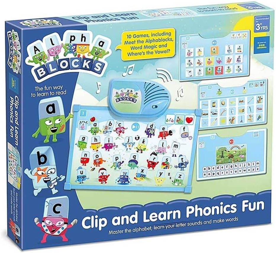 Alphablocks AN25 Clip & Learn Phonics Toy - Interactive Alphabet Learning for Toddlers 18M+ 1