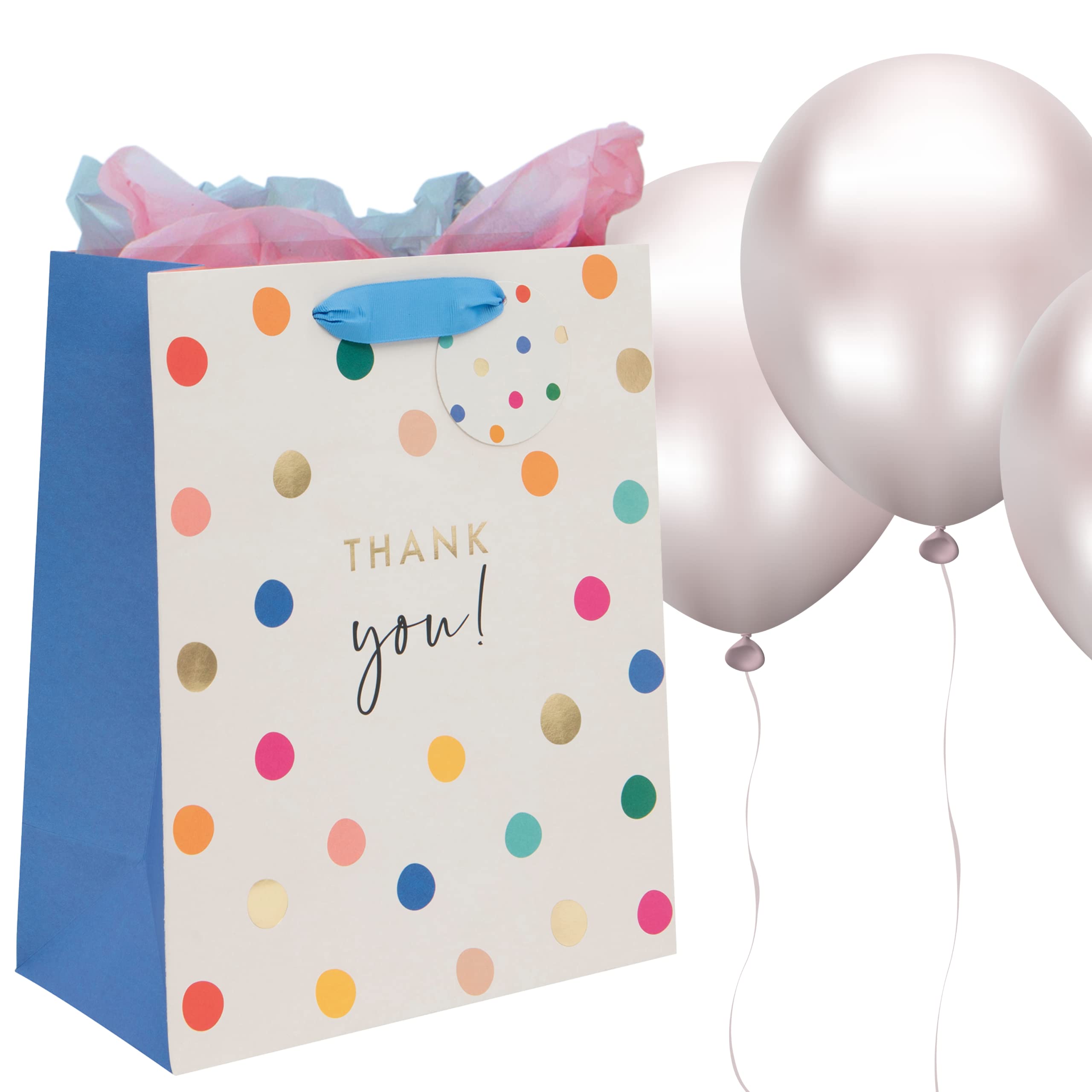 Glick Luxury Large 'Thank You' Gift Bag | 260mm x 315mm x 135mm | 210GSM Paper 4
