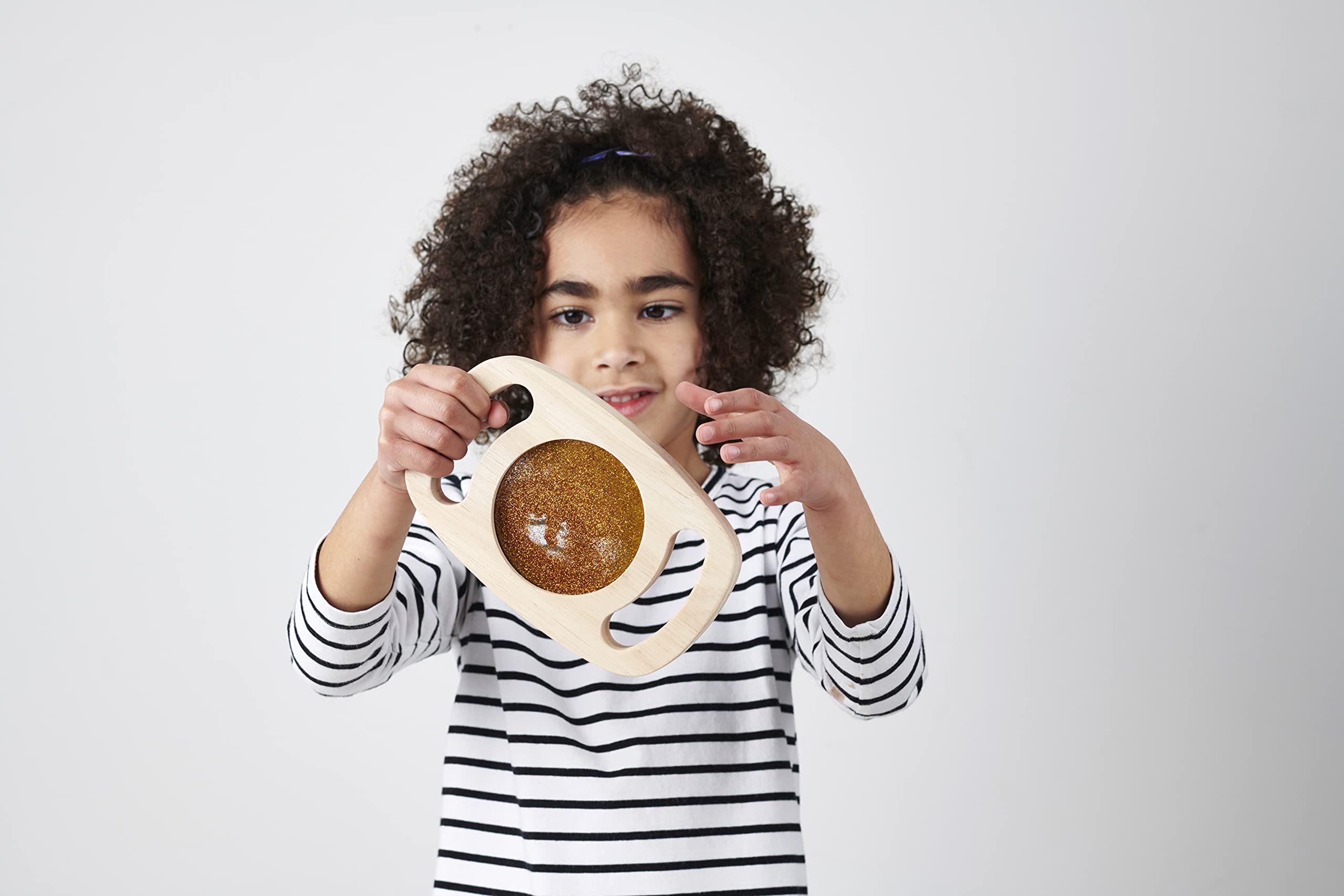 tickit Easy Hold Glitter Panel – Gold Rubberwood Sensory Panel for Toddlers 12 Months+ 4