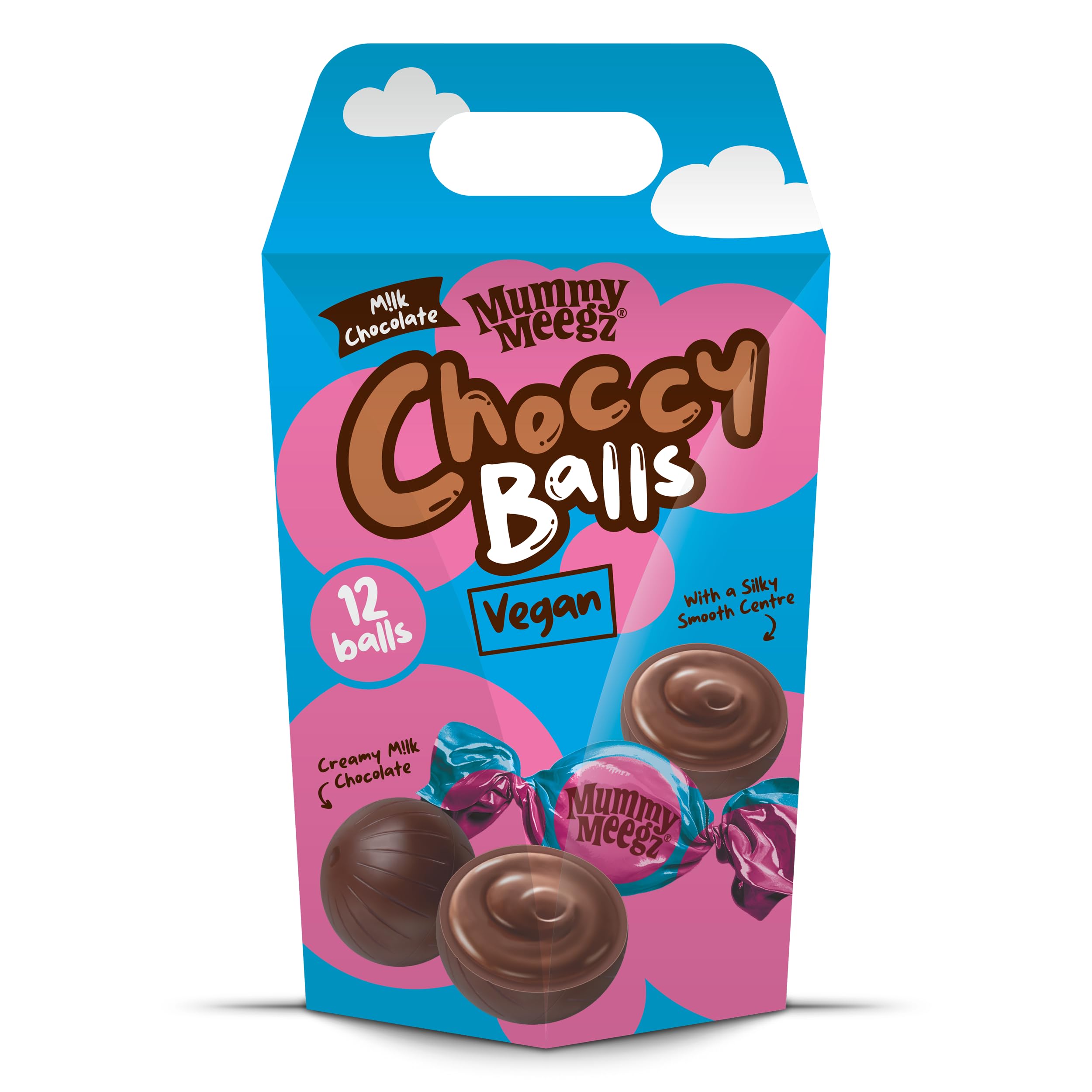 Mummy Meegz Choccy Balls - Vegan Truffles with 41% Cocoa Shell | Multipack
