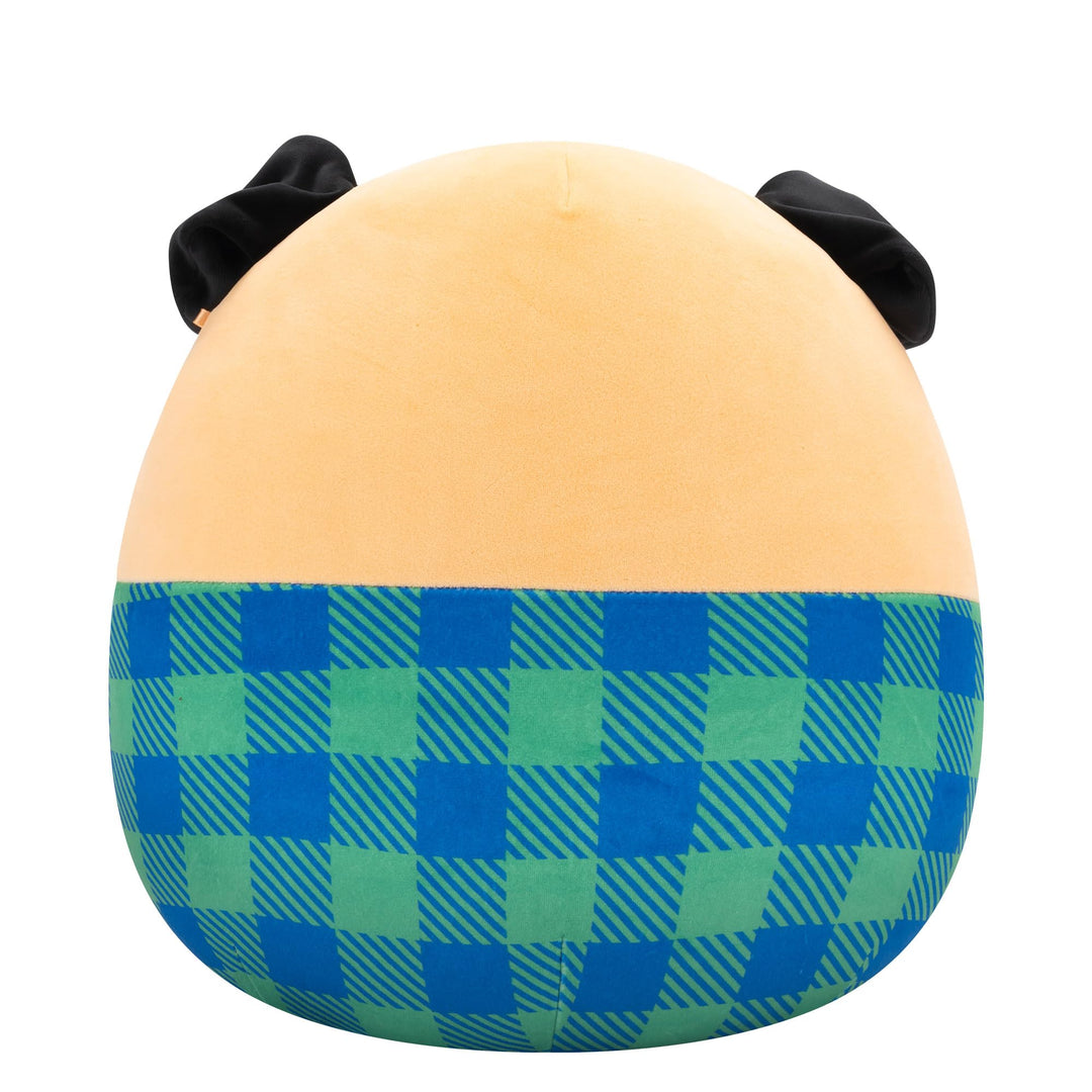 Squishmallows Prince the Brown Pug - 12 Inch Super Soft Plush Collectible