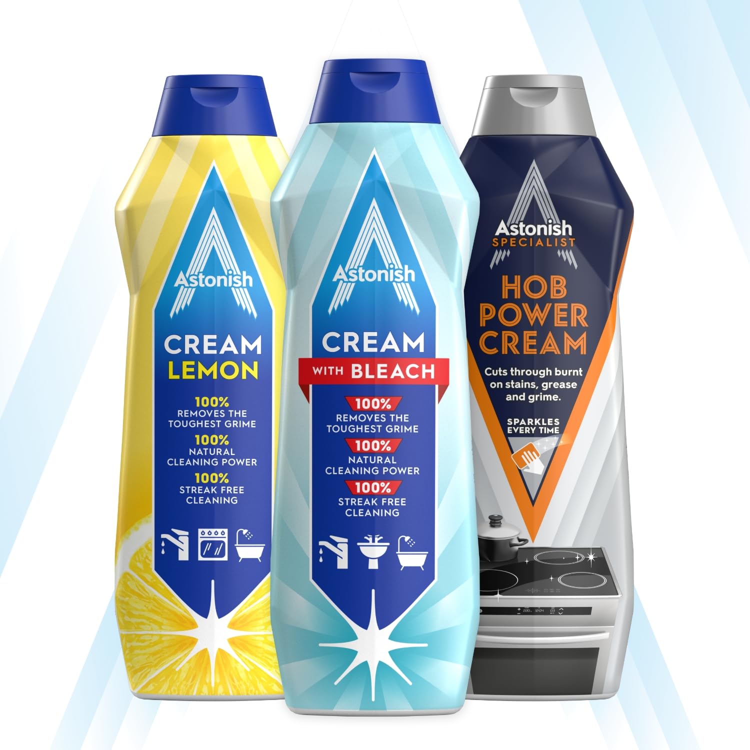 Astonish Multi-Purpose Deep Cleaning Cream Cleaner with Bleach | 500ml | Kills Bacteria 4