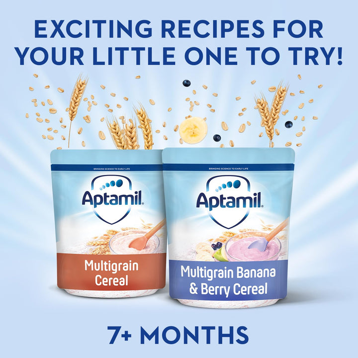 Aptamil Multigrain Porridge Baby Food Cereal, 7+ Months, 200g (Pack of 4)