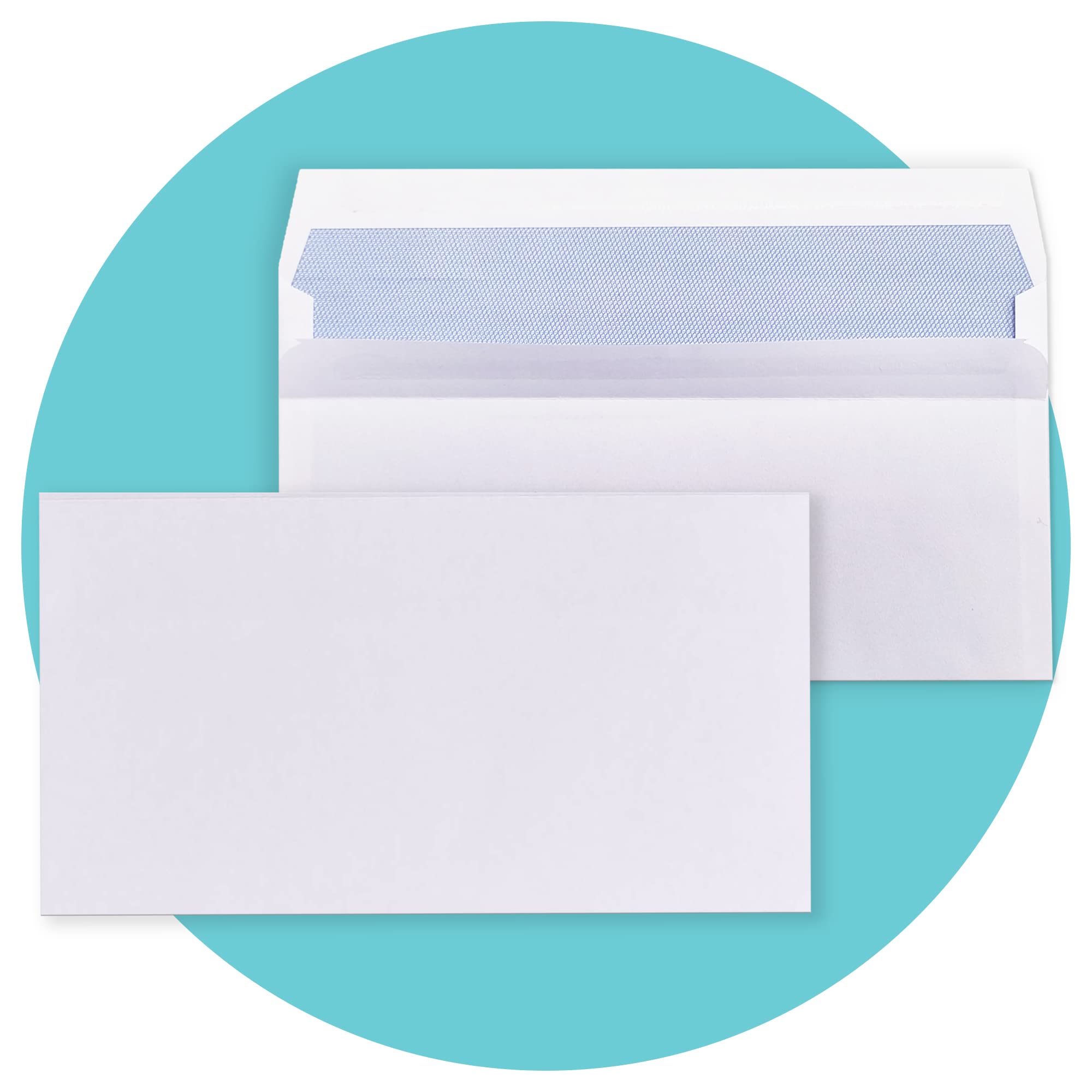 Triplast DL Self Seal Security Envelopes - 20 Pack | 90 gsm White Paper | 110x220mm 1