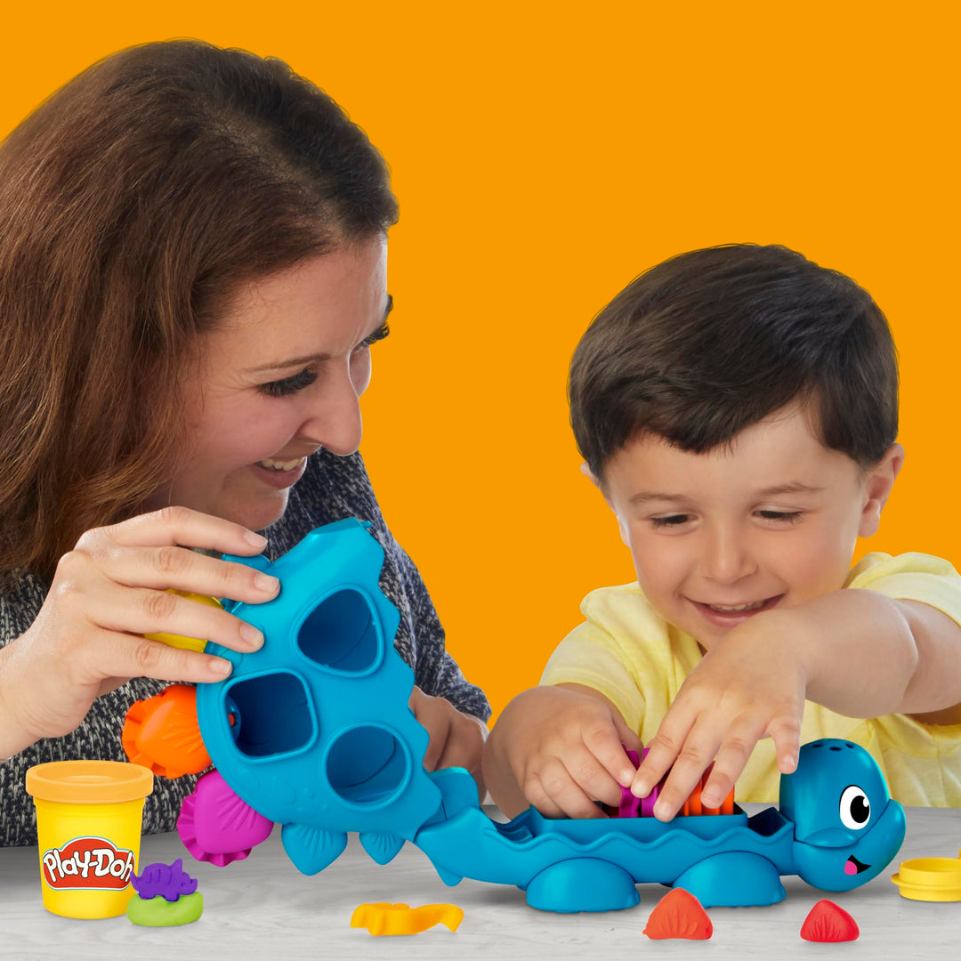 Play-Doh Shapes & Colours Dinosaur Toy - Preschool Creative Playset for Ages 3+