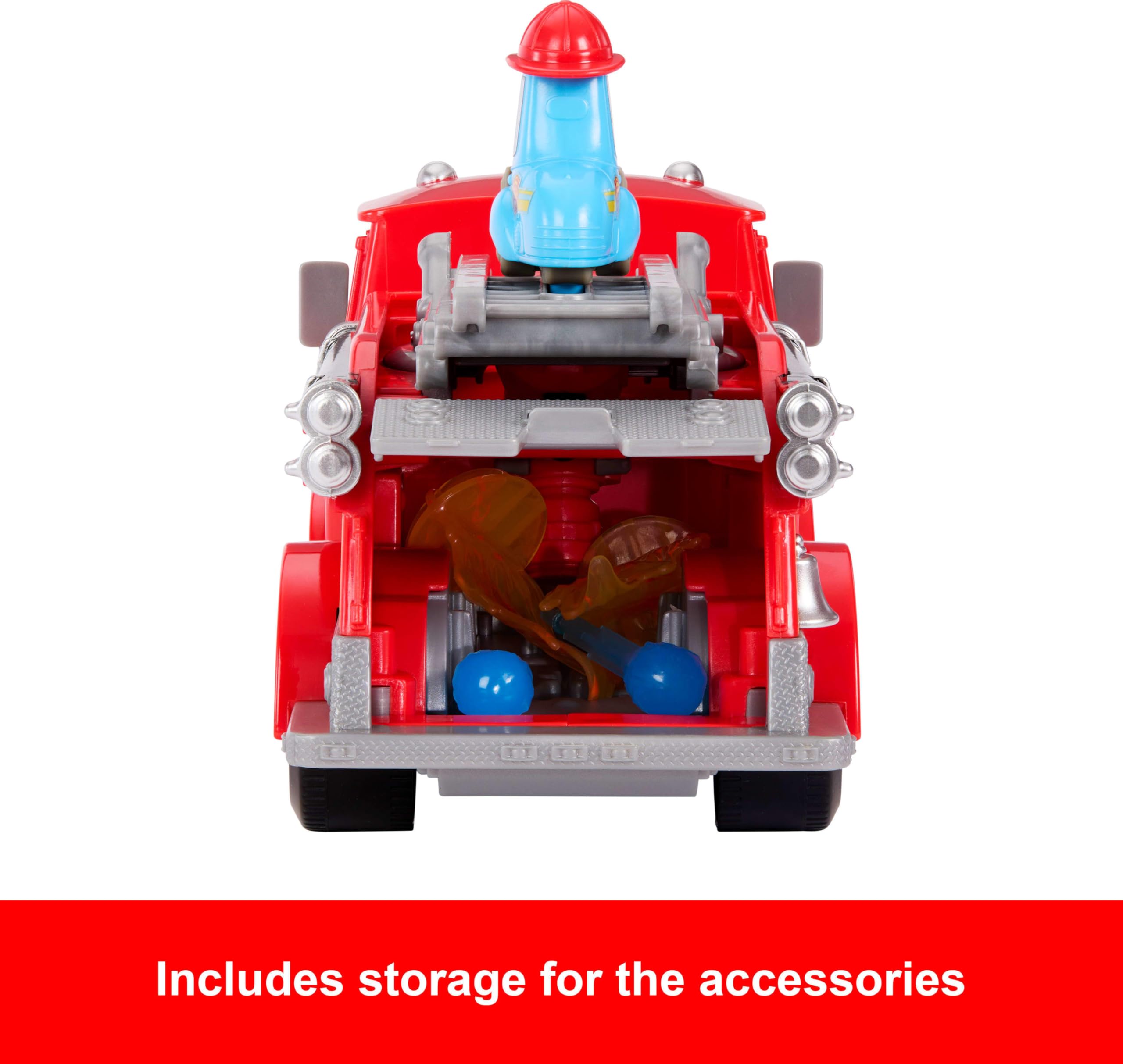 Mattel Disney and Pixar Cars Radiator Springs Race & Rescue Firetruck Playset - Red & Guido 2