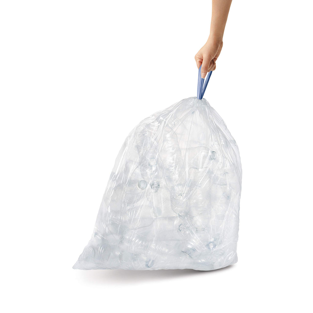 simplehuman CW0251 Code B Custom Fit Bin Liner Bulk Pack, White (3 Packs of 30, 90 Total Liners)