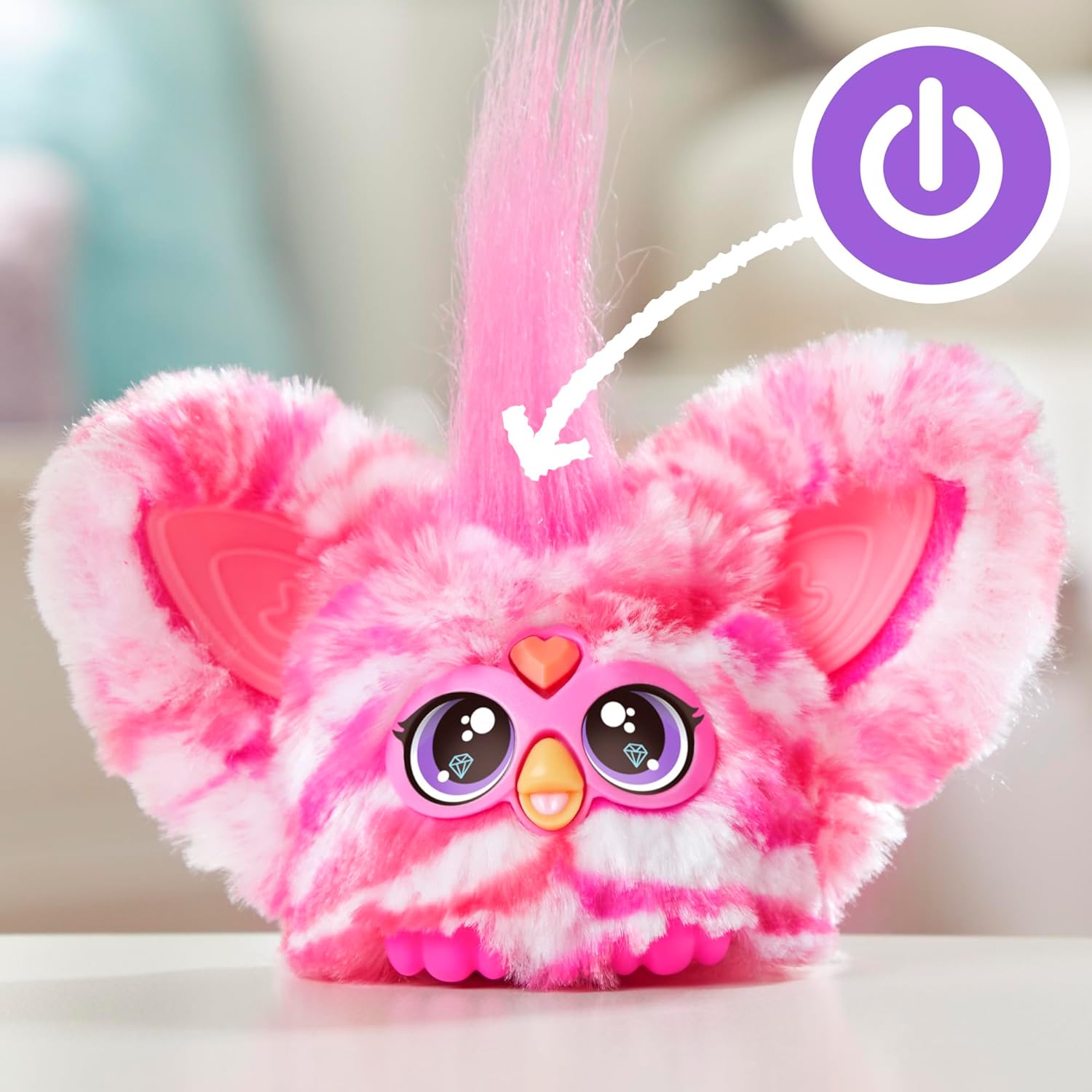 Furby Bub-Lee K-Pop Mini Elektronisches Plüschtier mit Sound und Schlüsselanhänger 10