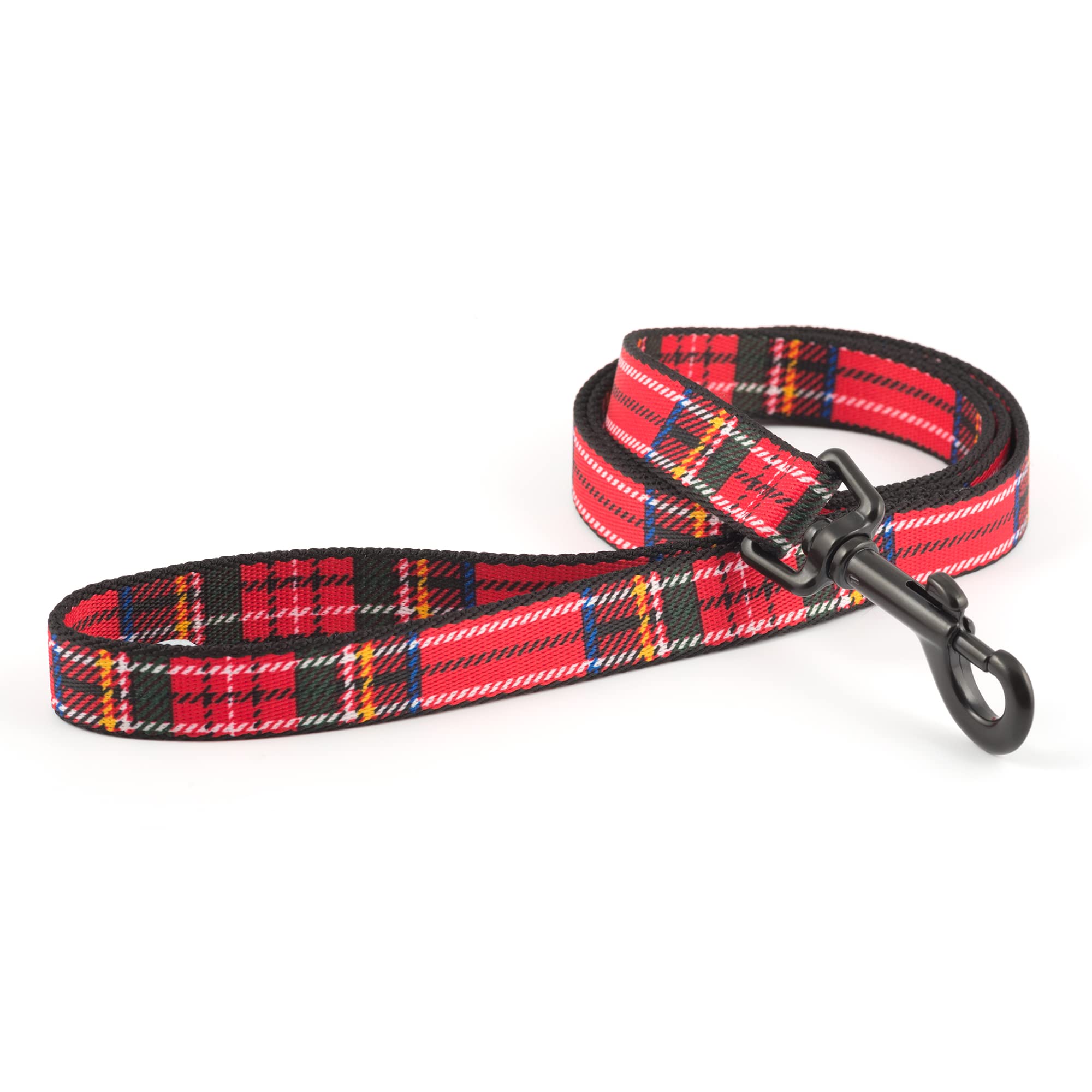 Ancol Nylon Tartan Red Lead - 1m Length, 19mm Width 1
