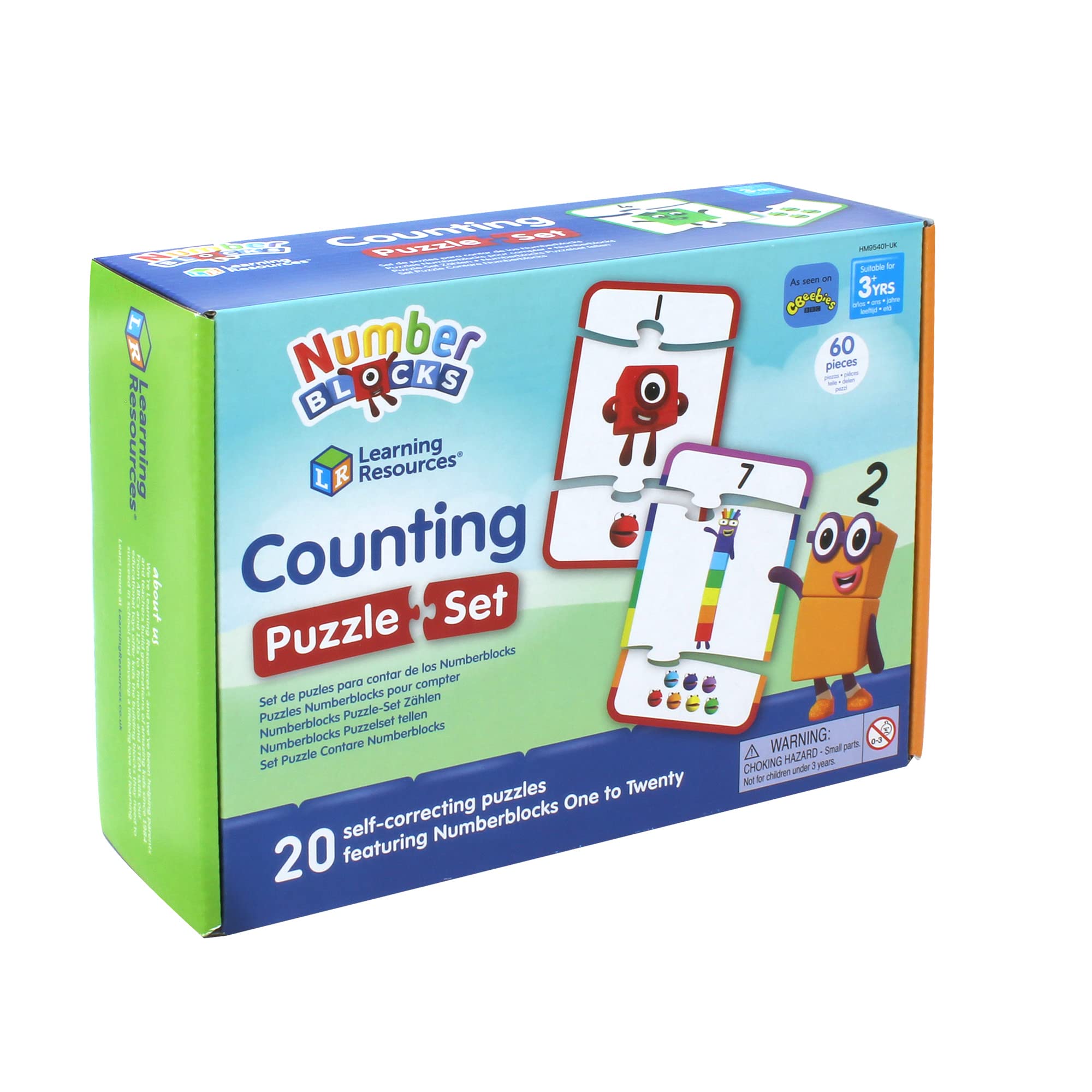 Learning Resources Numberblocks Counting Puzzle Set - Educational 1-20 Number Recognition for Ages 3+ 14