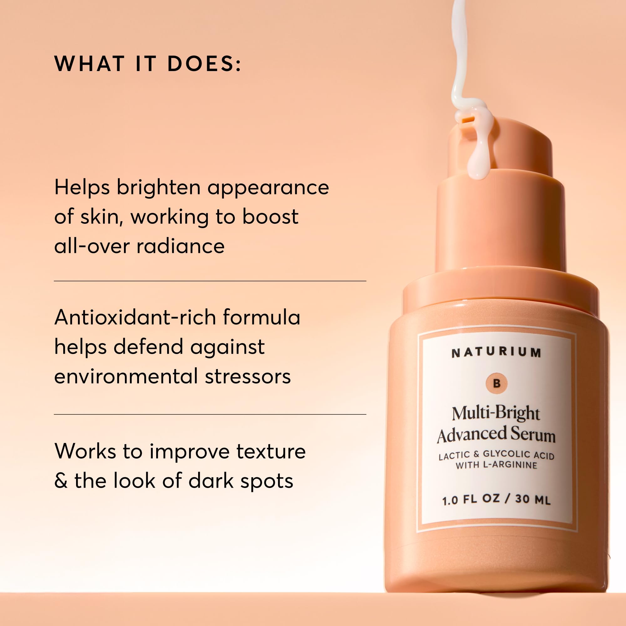 Naturium Multi-Bright Advanced Serum - Exfoliating, Radiance Boosting | 30 ml Oil 3